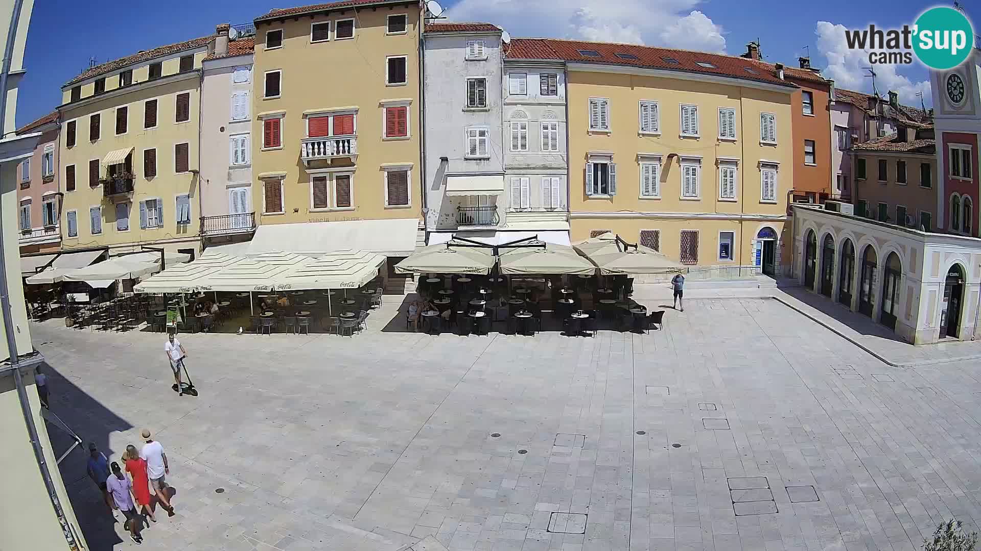 Webcam Rovinj Zentrum – Hauptplatz in Echtzeit