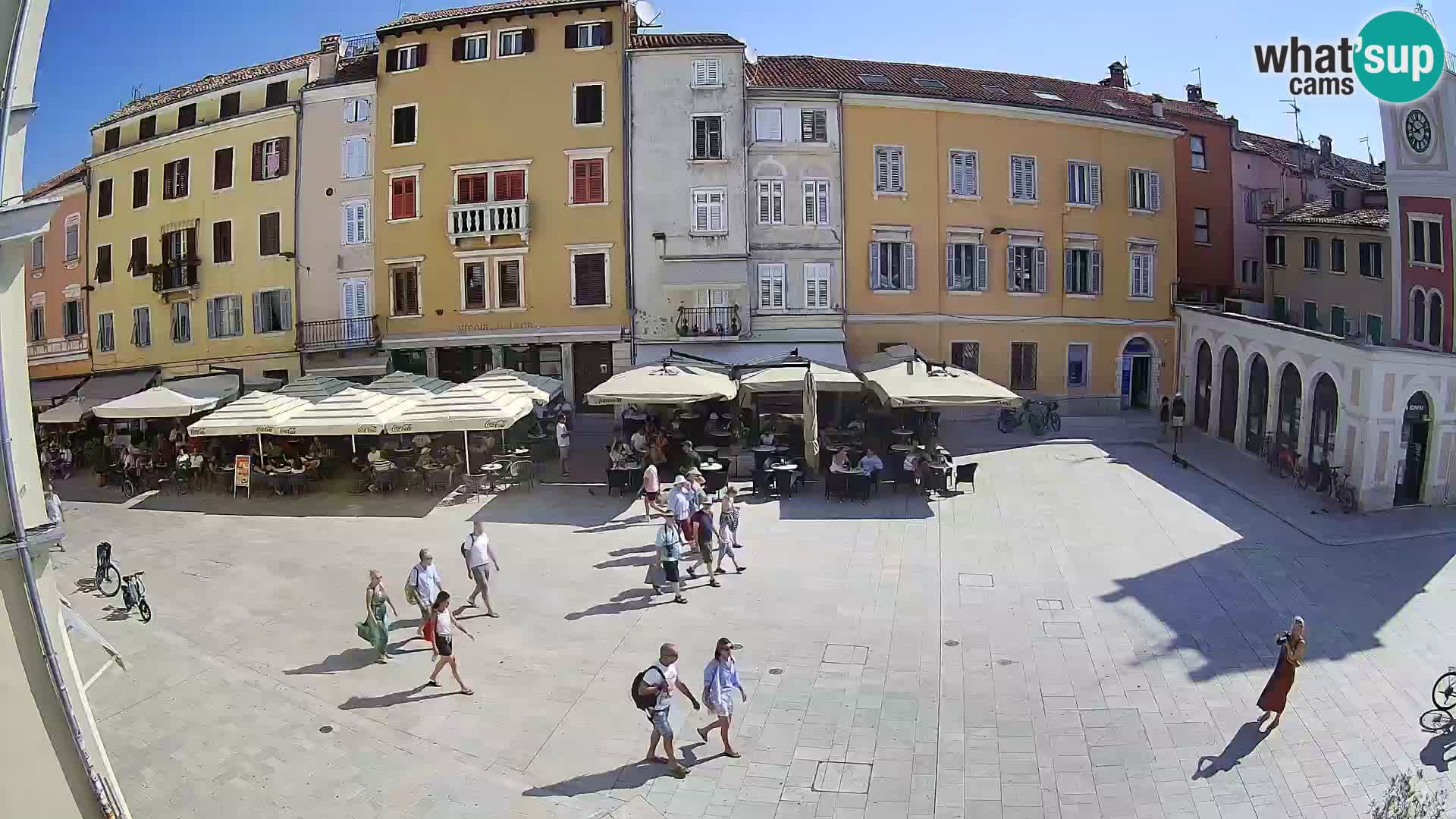 Webcam Rovinj Zentrum – Hauptplatz in Echtzeit