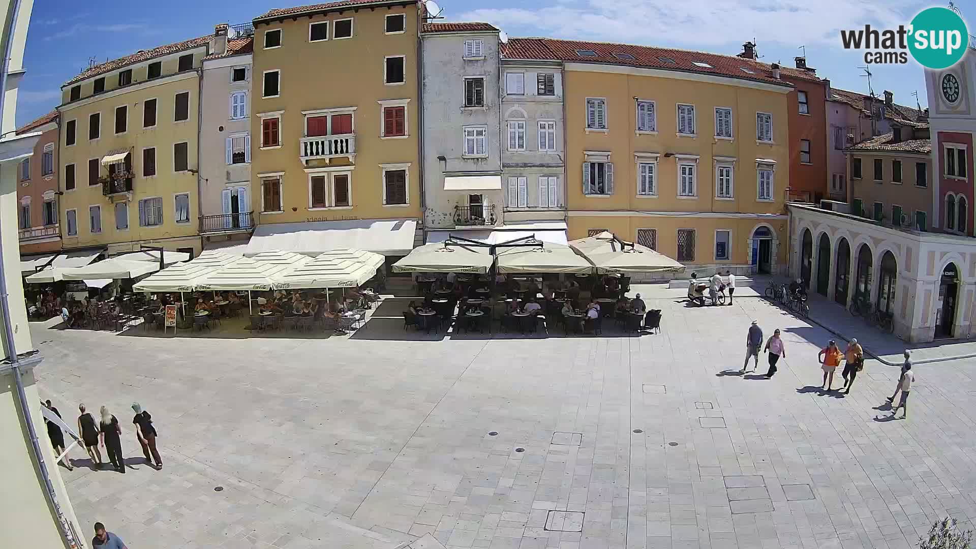 Webcam Rovinj Zentrum – Hauptplatz in Echtzeit