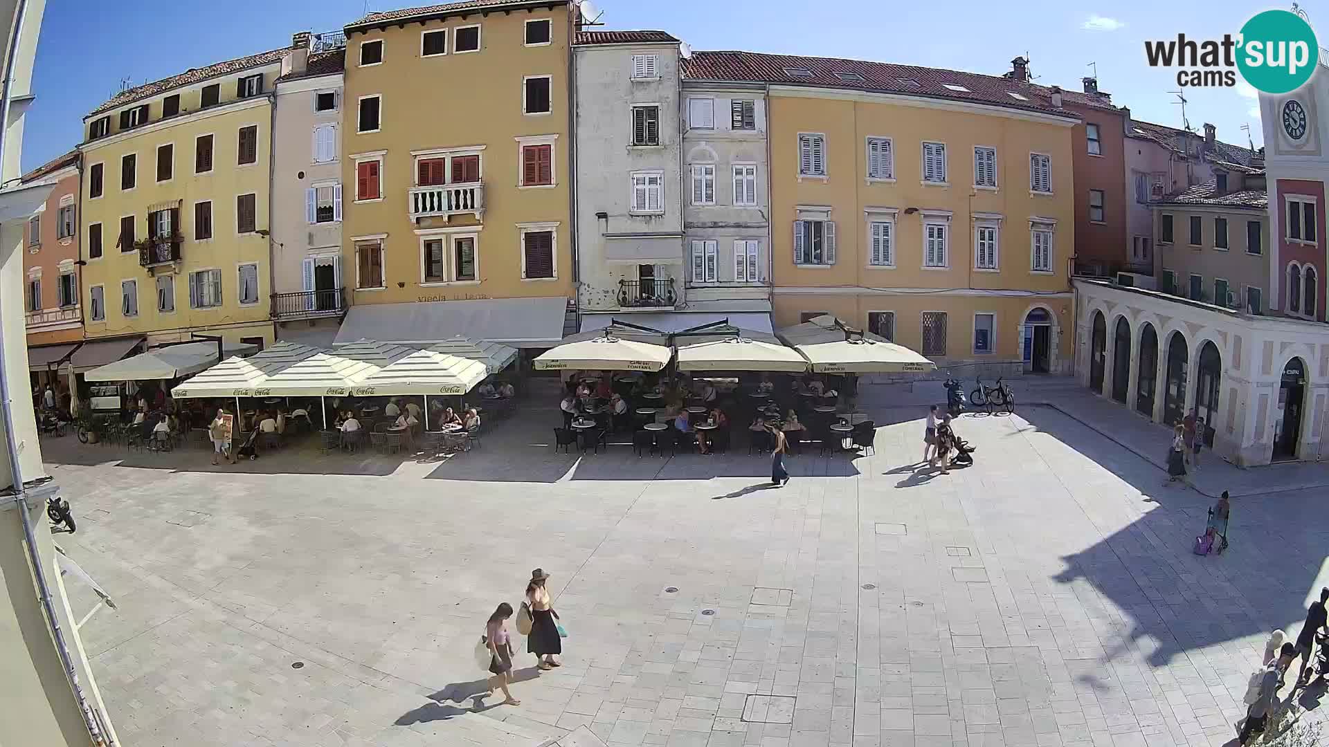 Webcam Rovinj Zentrum – Hauptplatz in Echtzeit