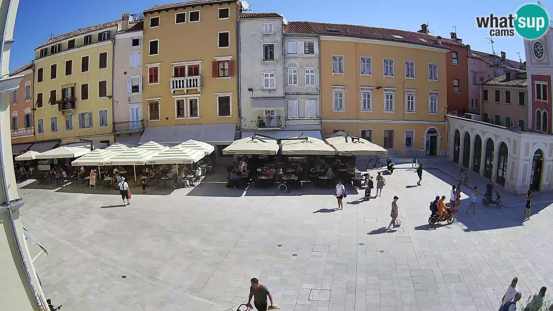 Webcam Rovinj Zentrum – Hauptplatz in Echtzeit