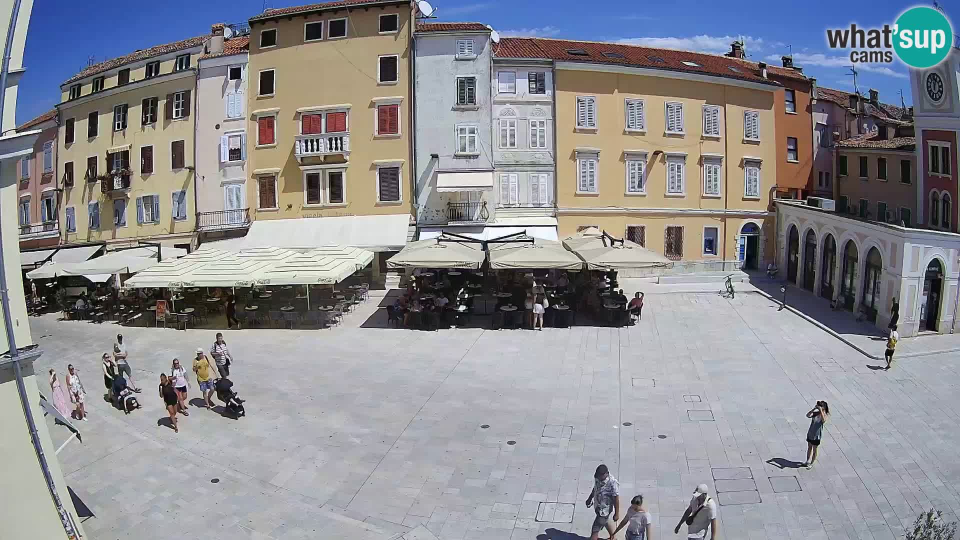 Webcam Rovinj Zentrum – Hauptplatz in Echtzeit