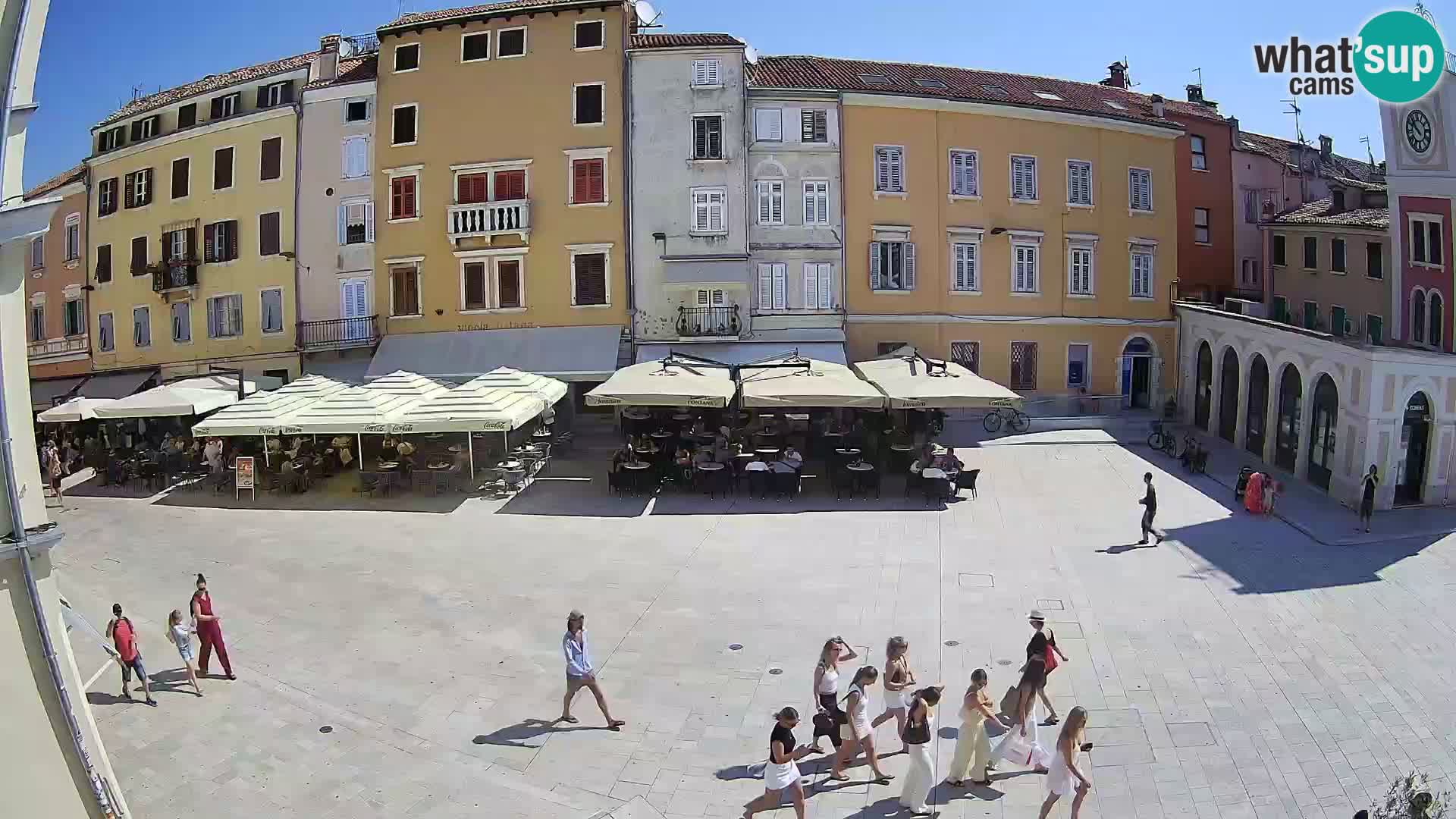 Webcam Rovinj Zentrum – Hauptplatz in Echtzeit