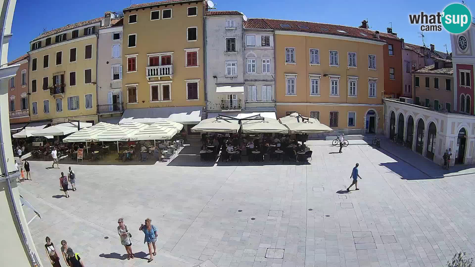 Webcam Rovinj Zentrum – Hauptplatz in Echtzeit
