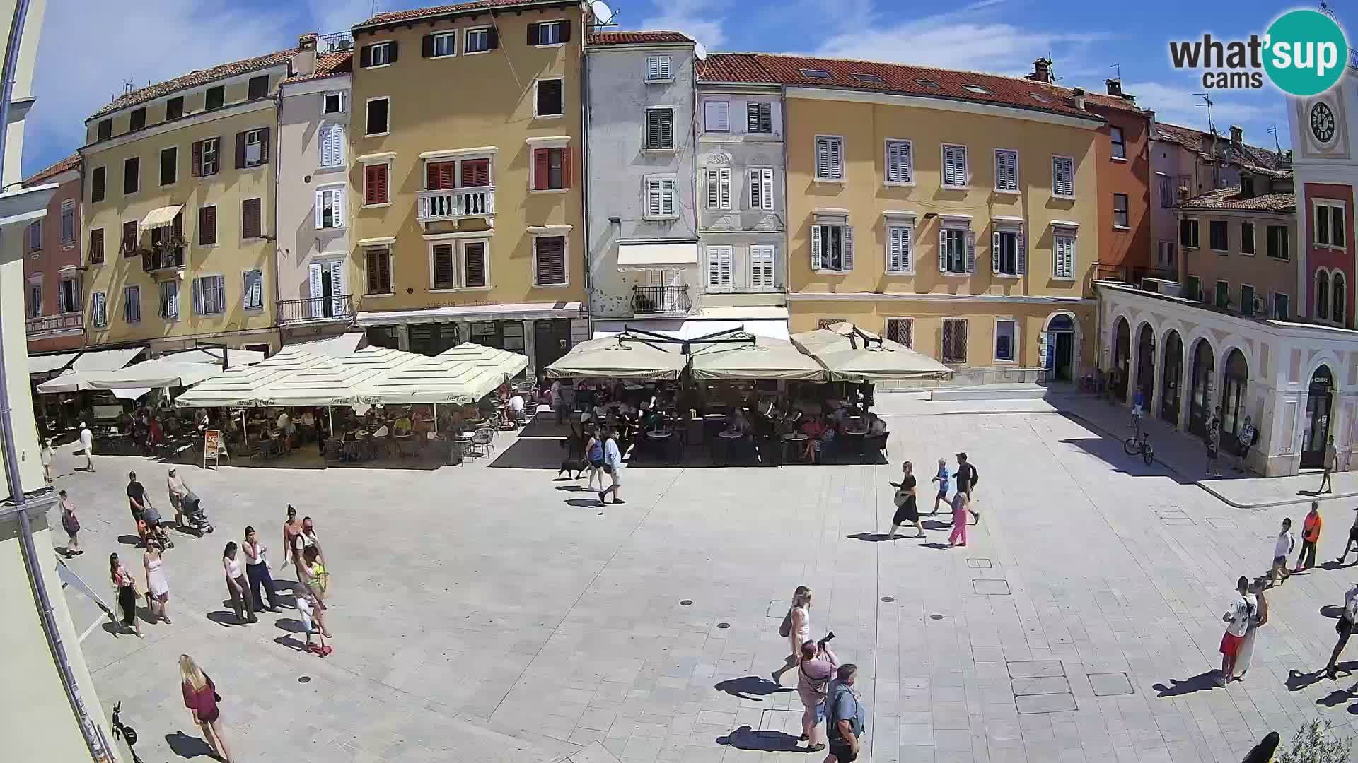 Webcam Rovinj Zentrum – Hauptplatz in Echtzeit