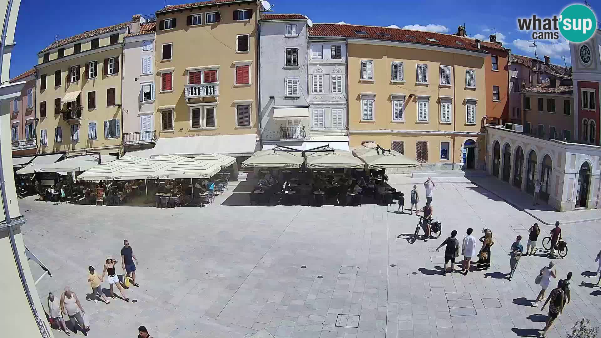 Webcam Rovinj Zentrum – Hauptplatz in Echtzeit