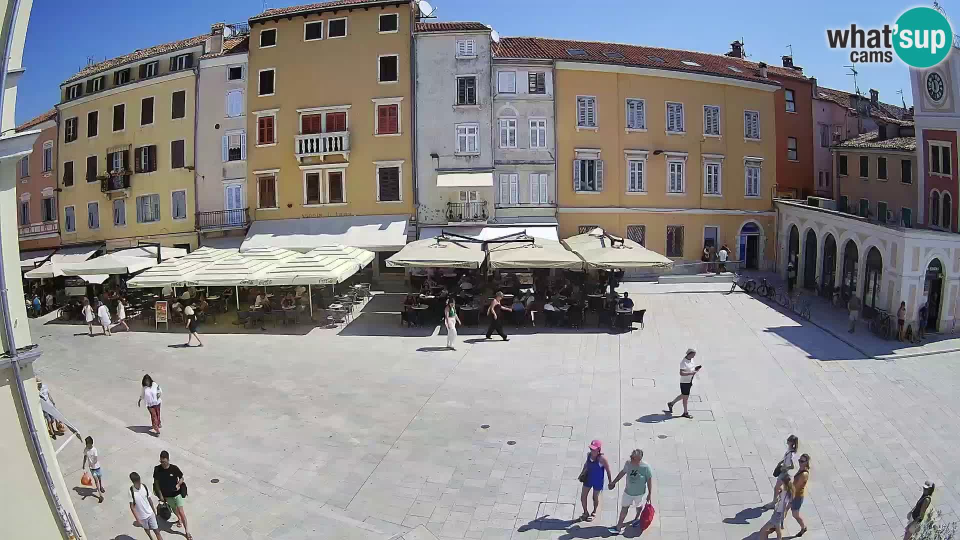 Webcam Rovinj Zentrum – Hauptplatz in Echtzeit