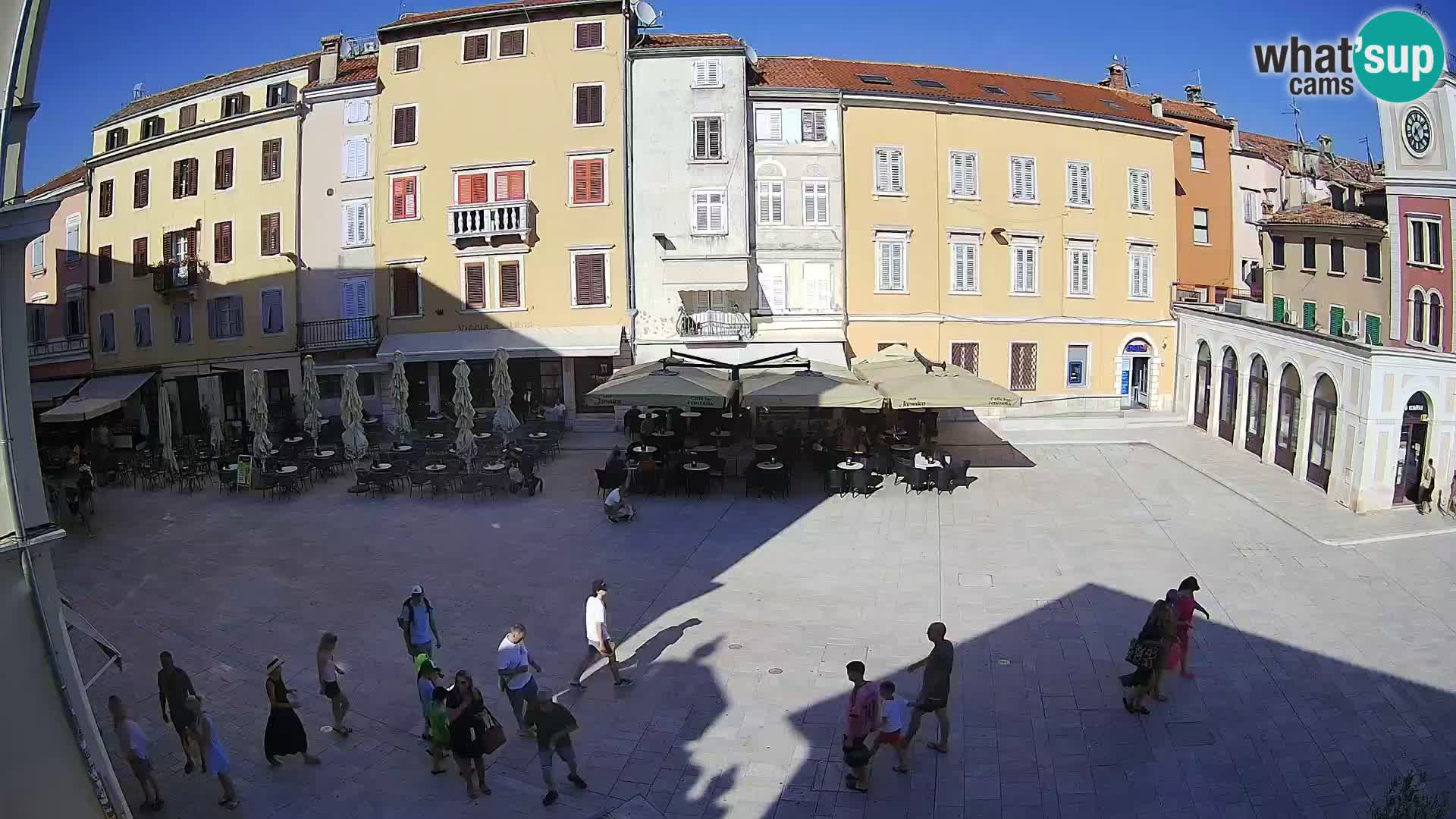 Webcam Rovinj Zentrum – Hauptplatz in Echtzeit