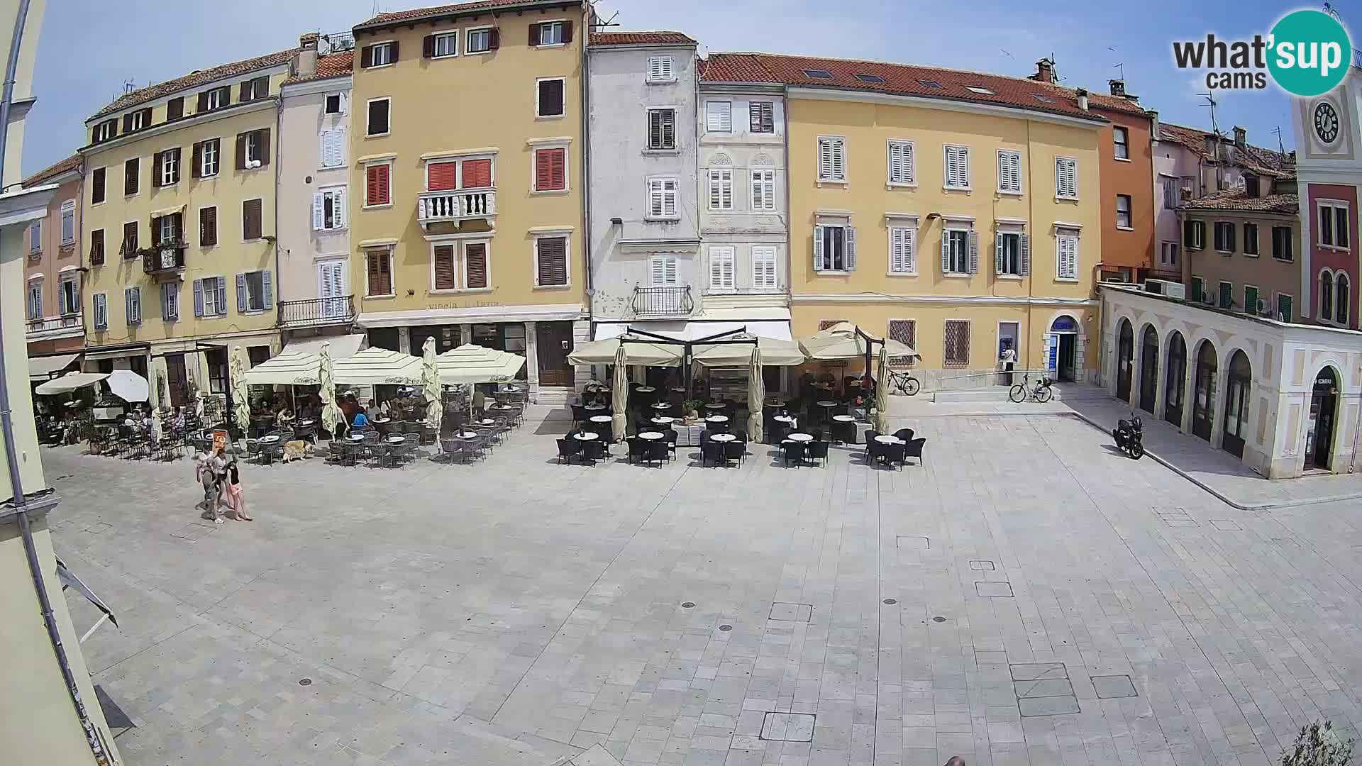 Webcam Rovinj Zentrum – Hauptplatz in Echtzeit