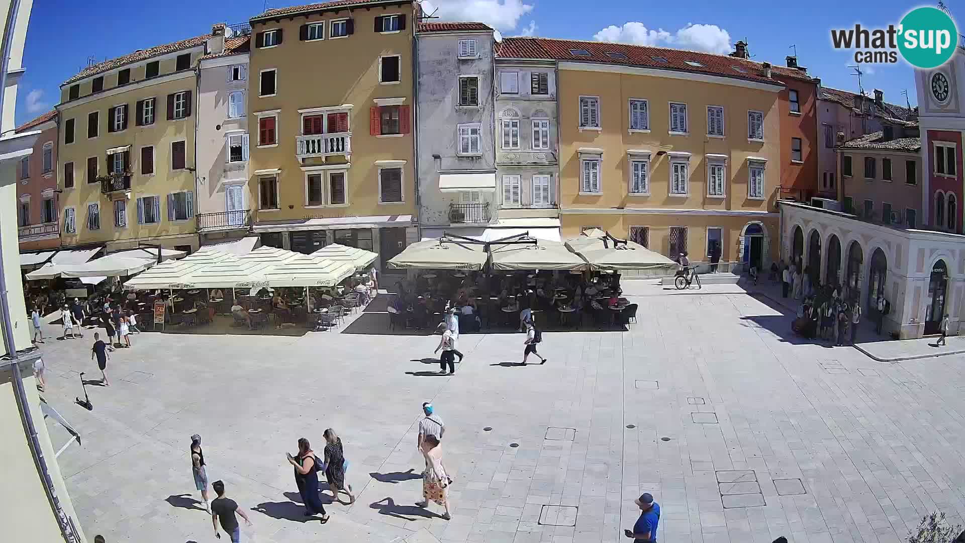 Webcam Rovinj Zentrum – Hauptplatz in Echtzeit