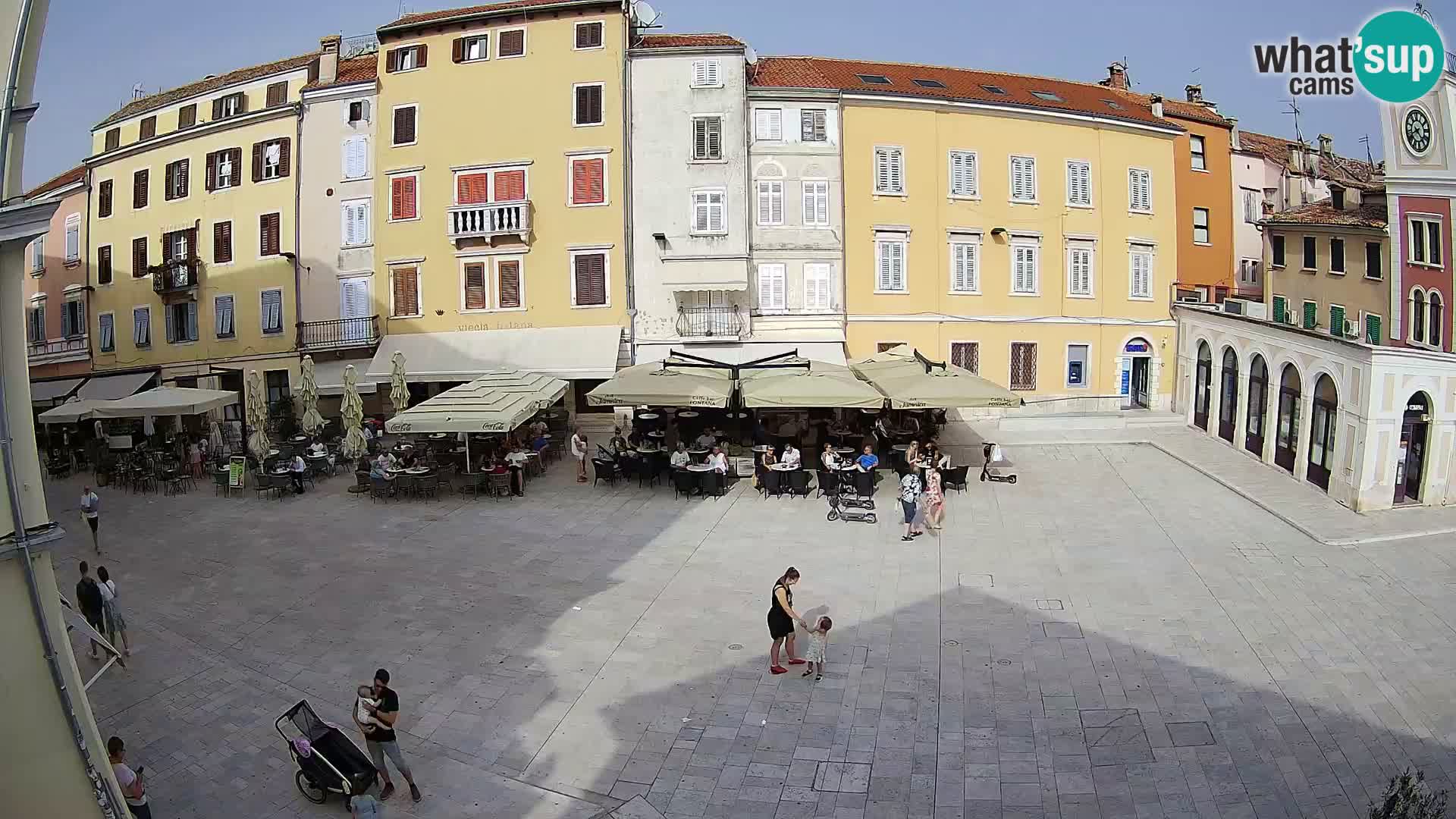 Webcam Rovinj Zentrum – Hauptplatz in Echtzeit