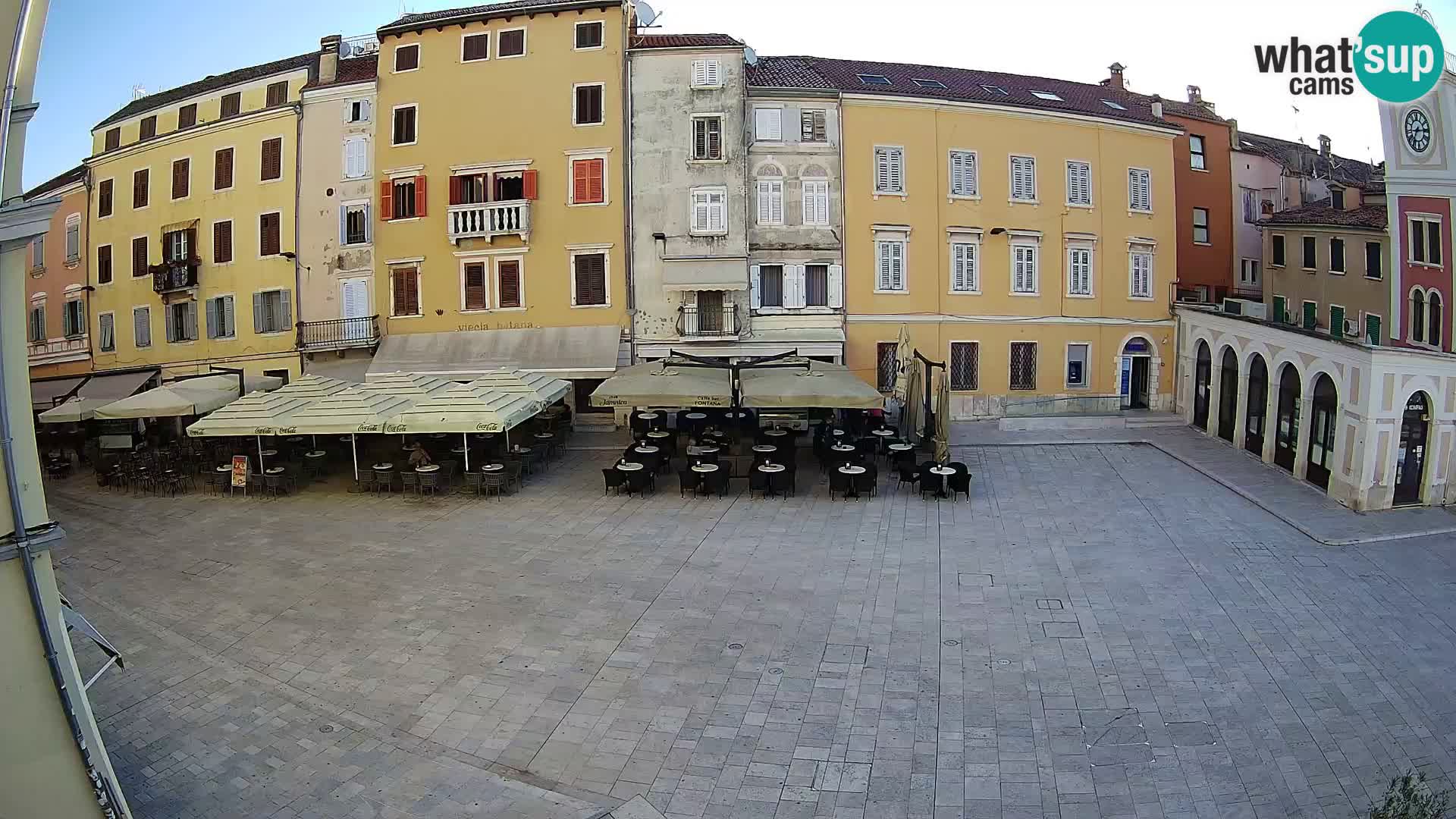 Webcam Rovinj Zentrum – Hauptplatz in Echtzeit