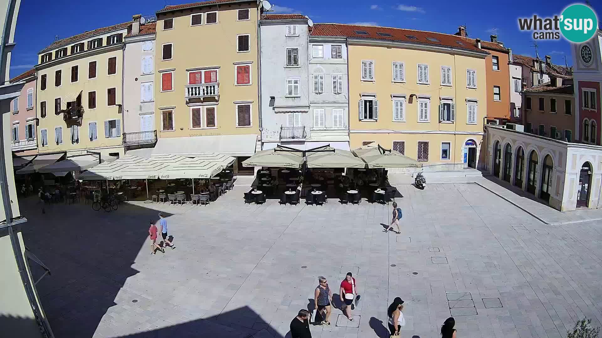 Webcam Rovinj Zentrum – Hauptplatz in Echtzeit