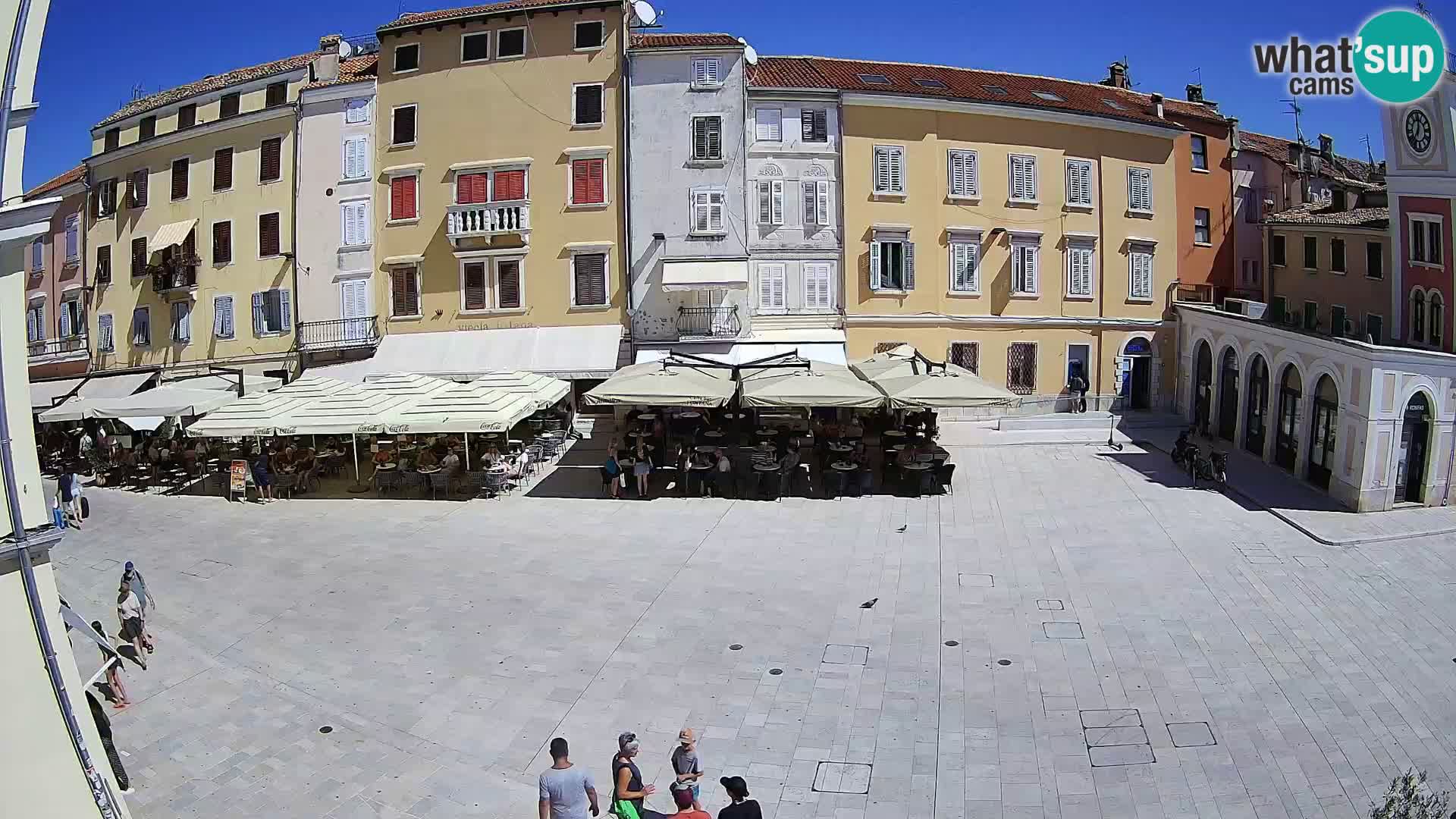 Webcam Rovinj Zentrum – Hauptplatz in Echtzeit