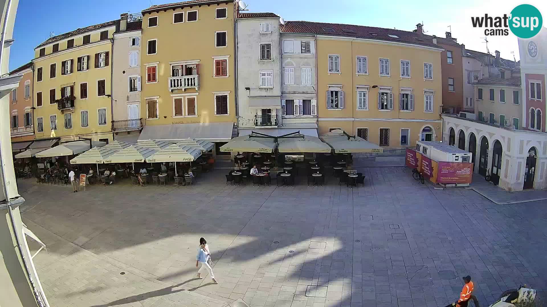 Webcam Rovinj Zentrum – Hauptplatz in Echtzeit