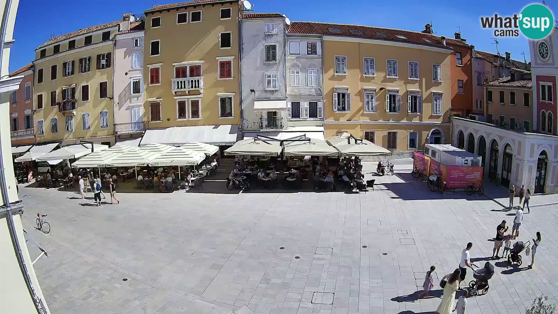 Webcam Rovinj Zentrum – Hauptplatz in Echtzeit