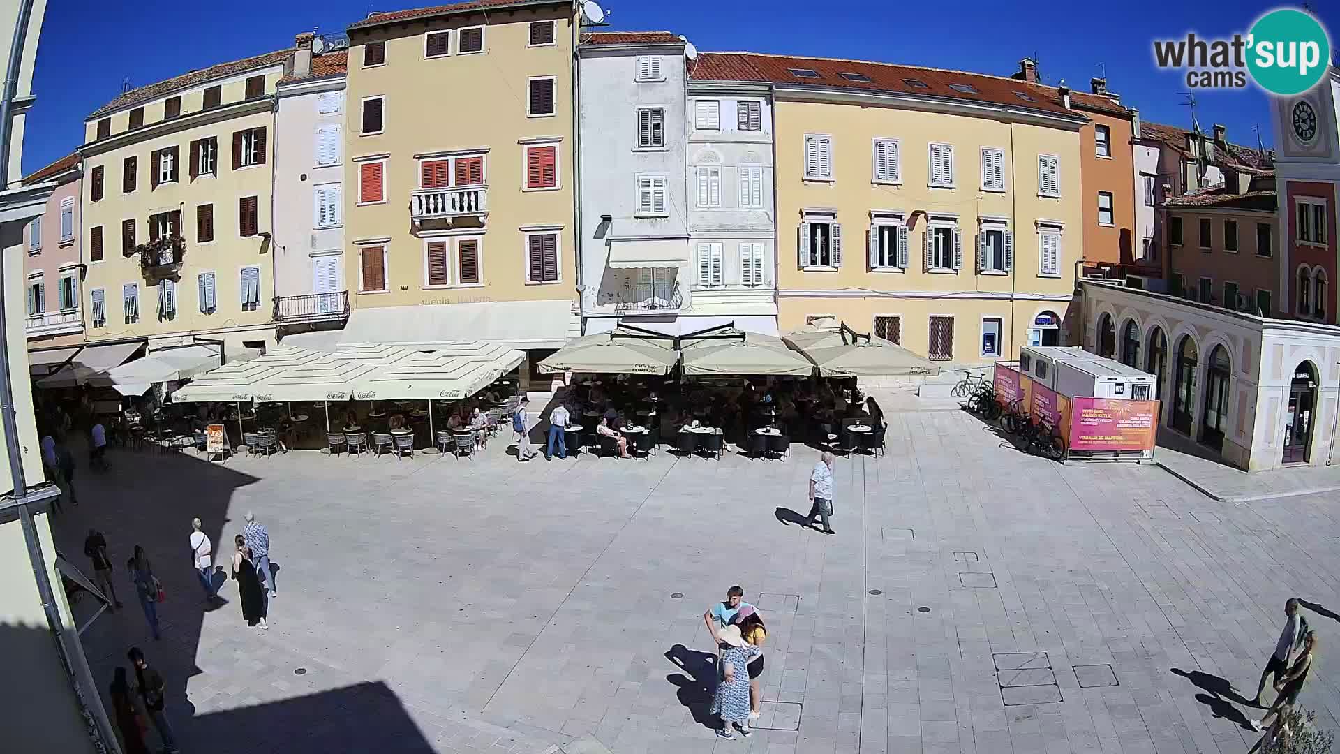 Webcam Rovinj Zentrum – Hauptplatz in Echtzeit