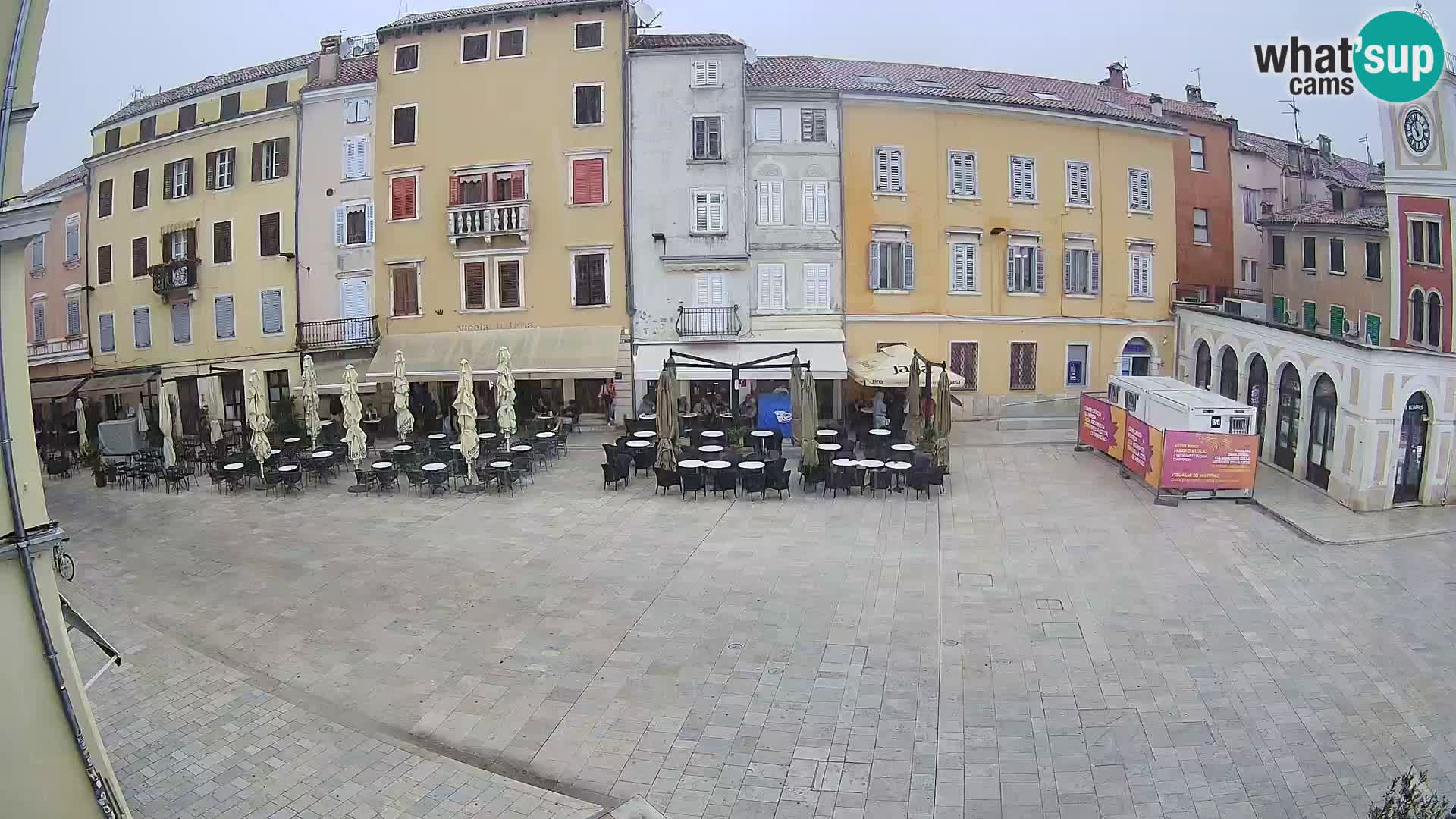 Webcam Rovinj Zentrum – Hauptplatz in Echtzeit