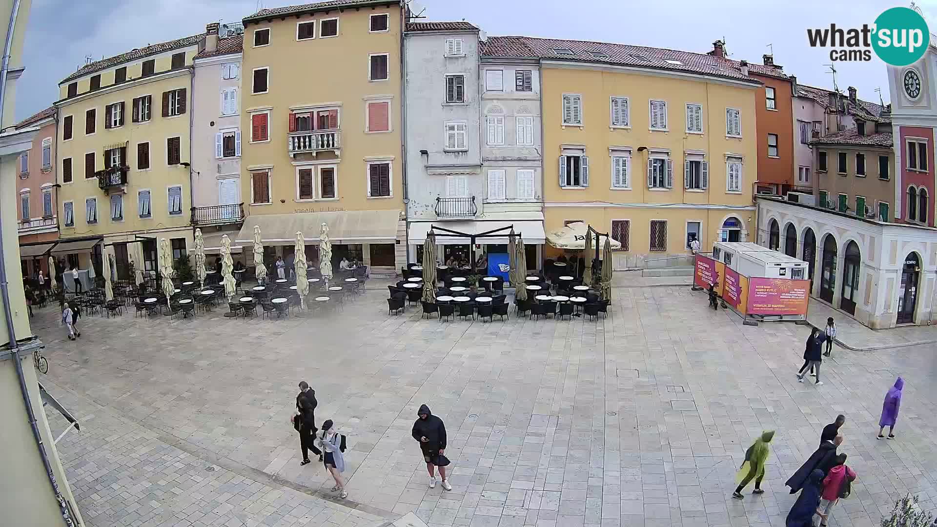 Webcam Rovinj Zentrum – Hauptplatz in Echtzeit