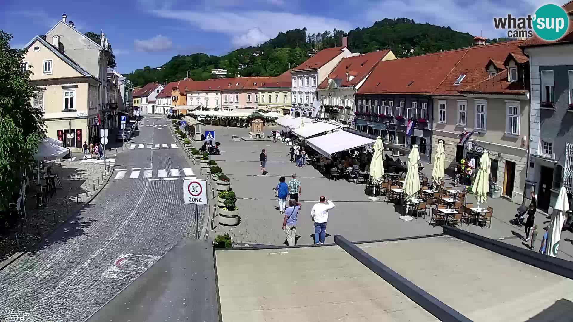 Samobor – Place centrale dédié au roi Tomislav