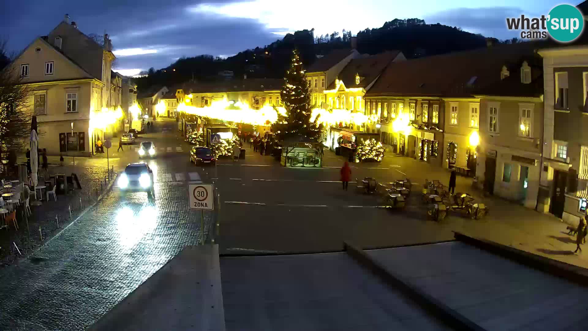 Samobor – Place centrale dédié au roi Tomislav