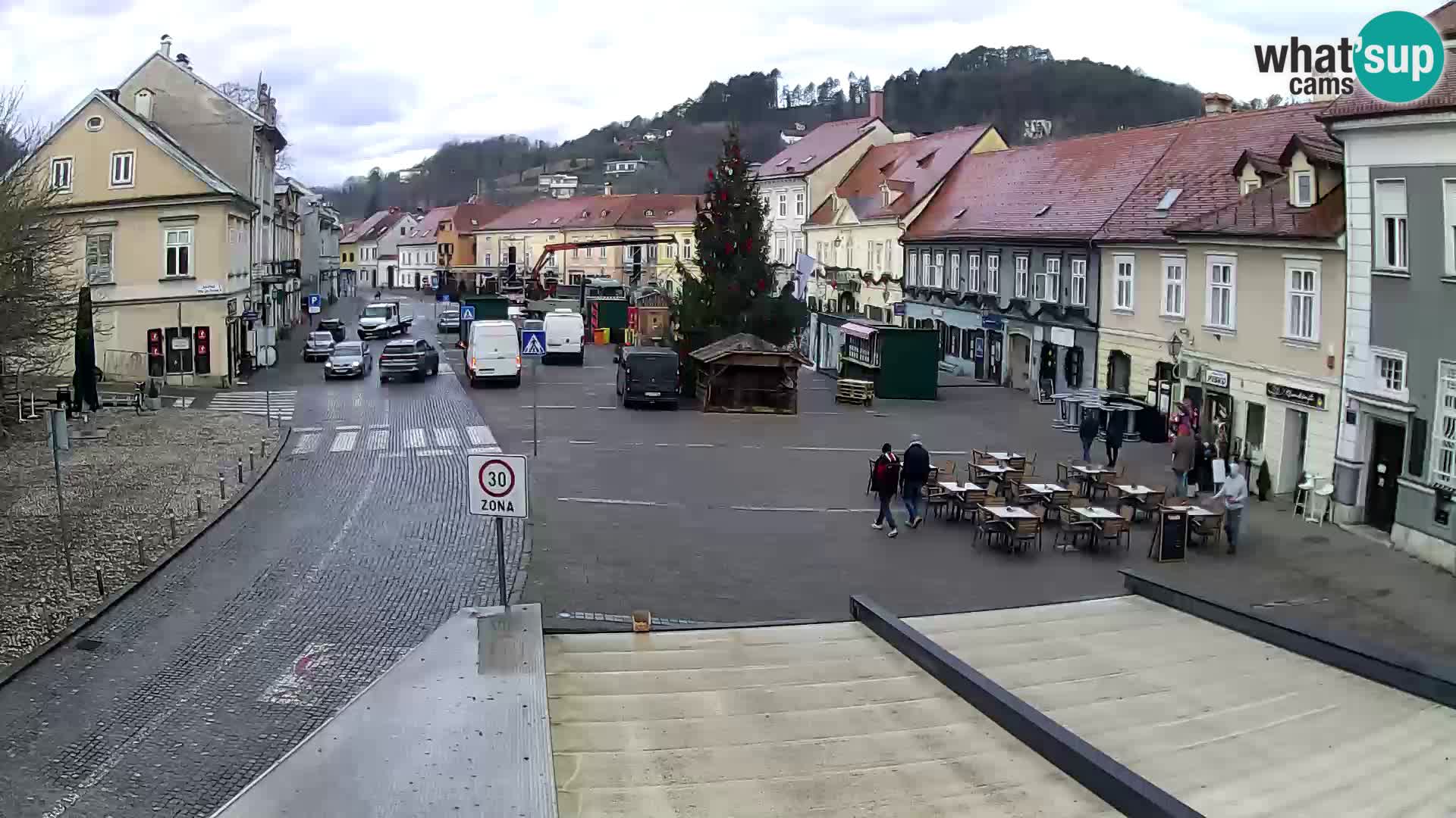 Samobor – Place centrale dédié au roi Tomislav