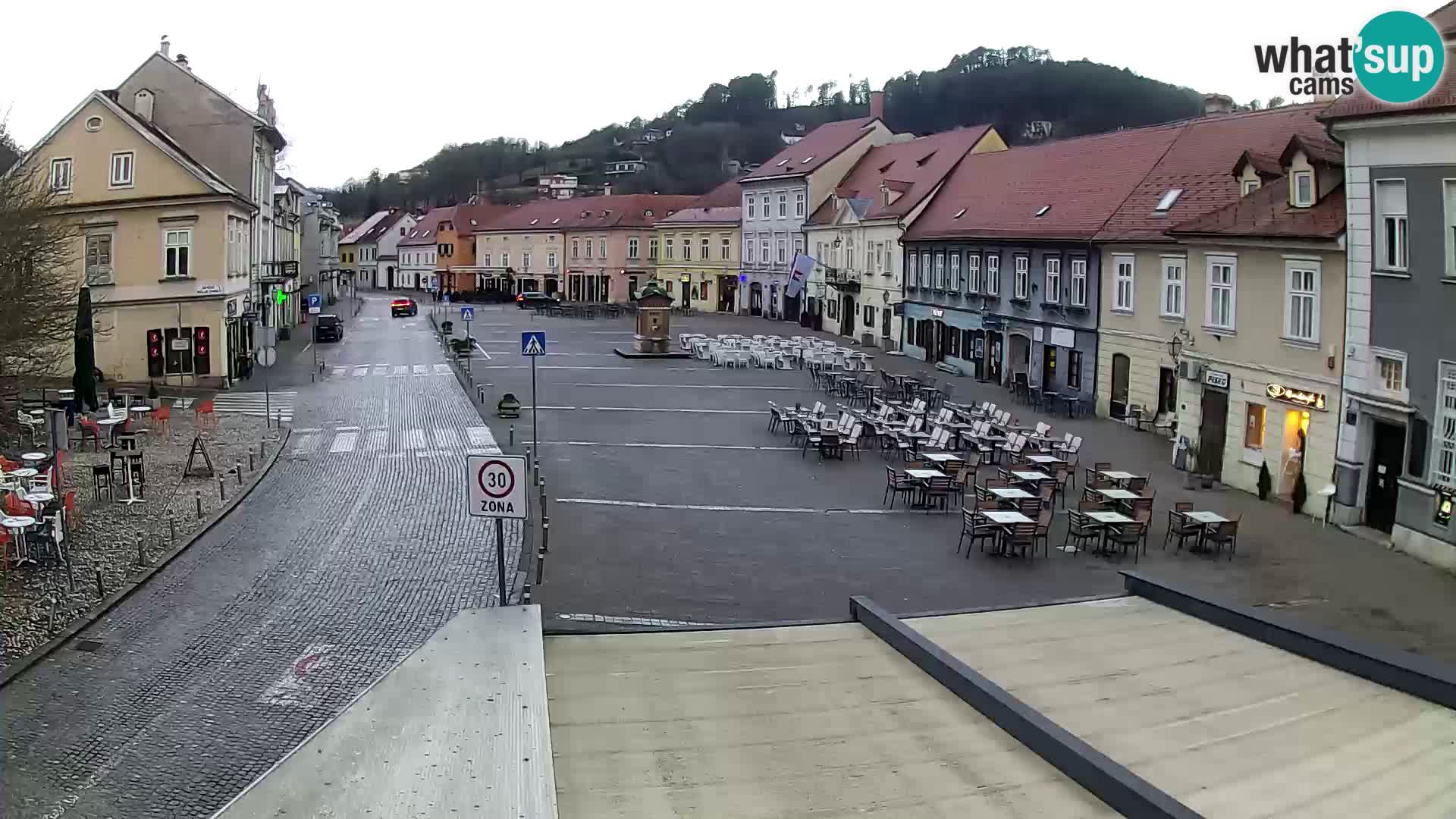 Samobor – Place centrale dédié au roi Tomislav