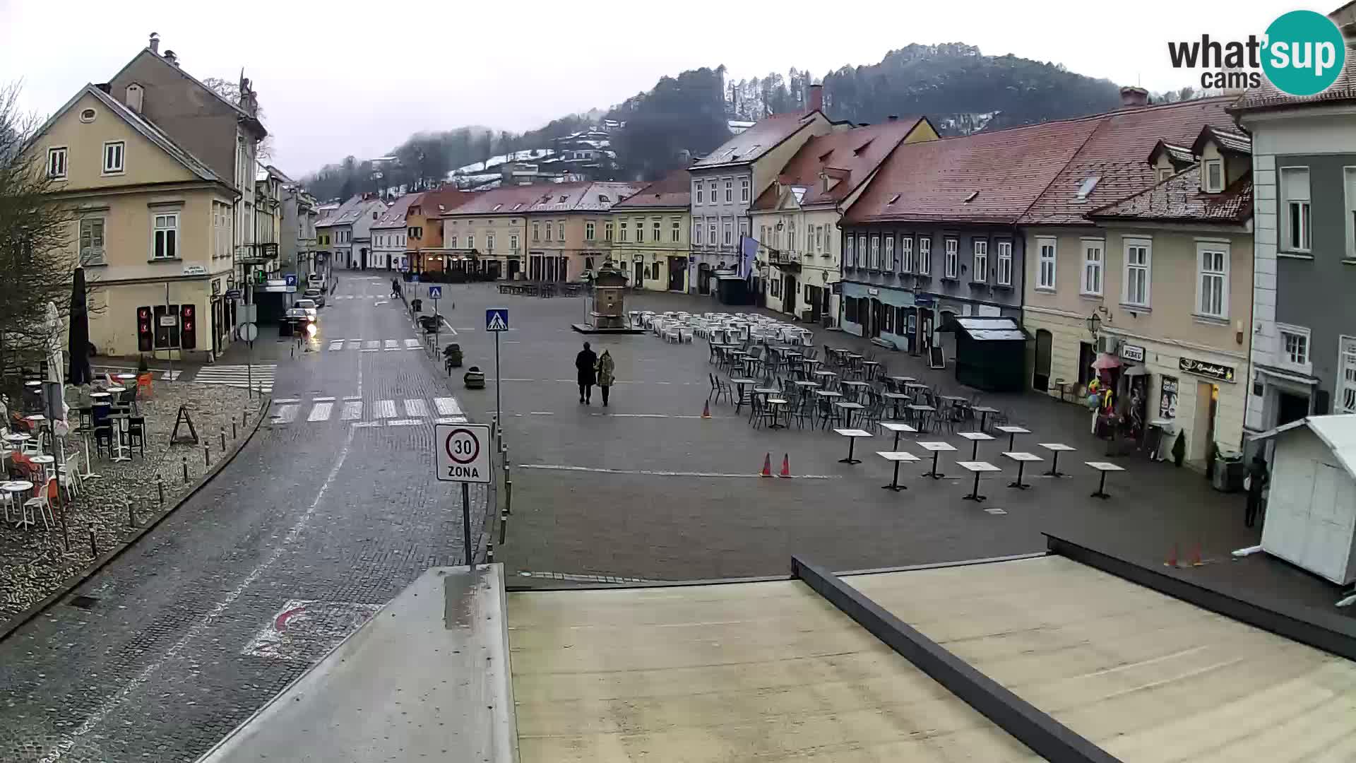 Samobor – Place centrale dédié au roi Tomislav