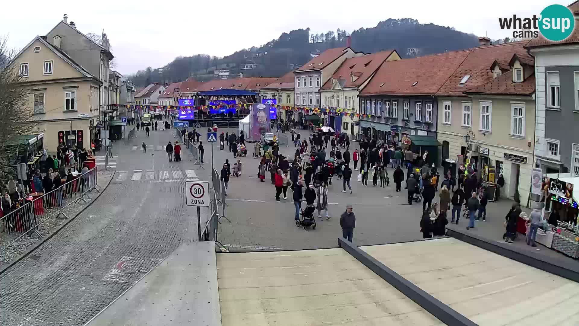 Samobor – Place centrale dédié au roi Tomislav