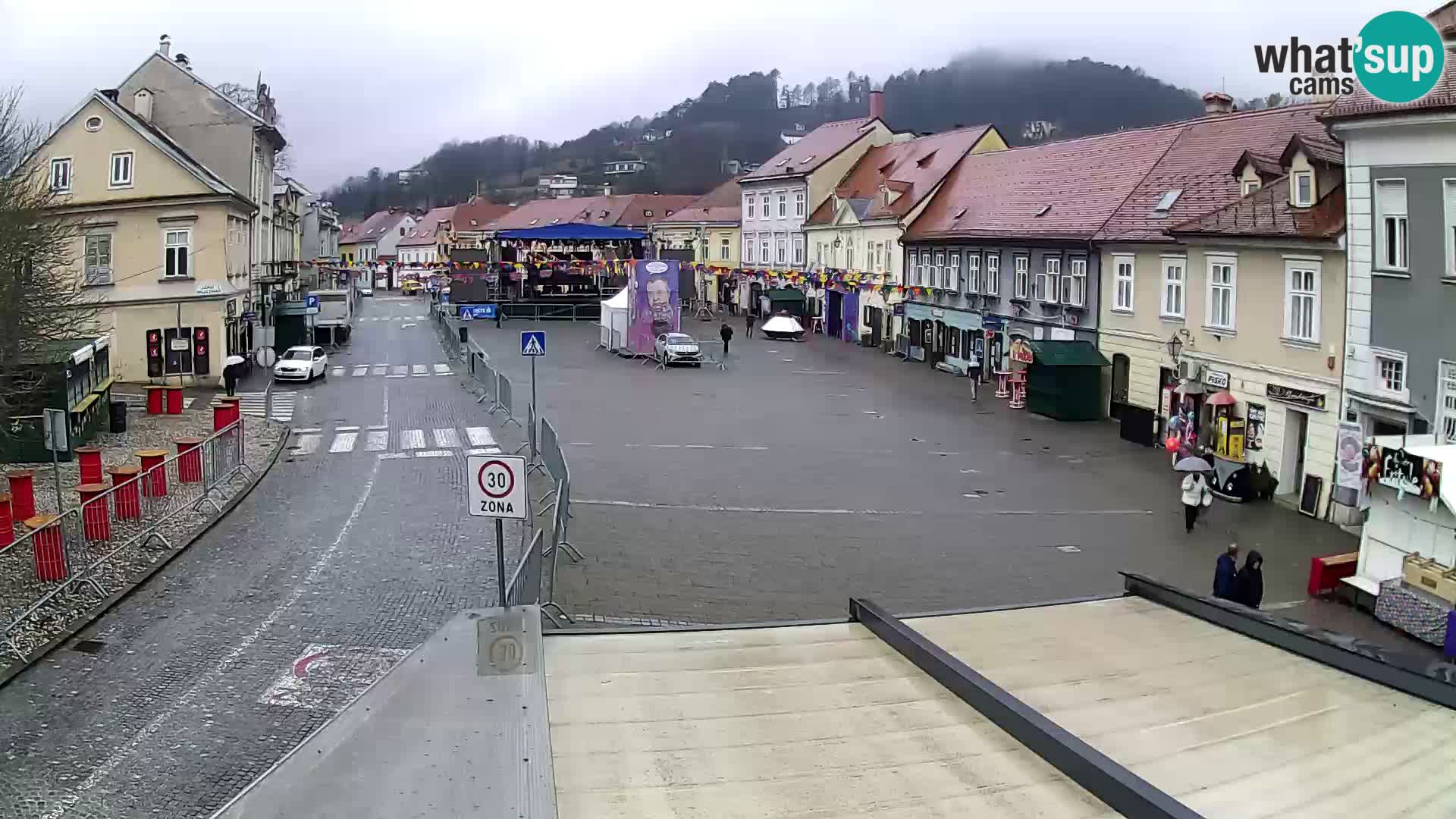 Samobor – Place centrale dédié au roi Tomislav