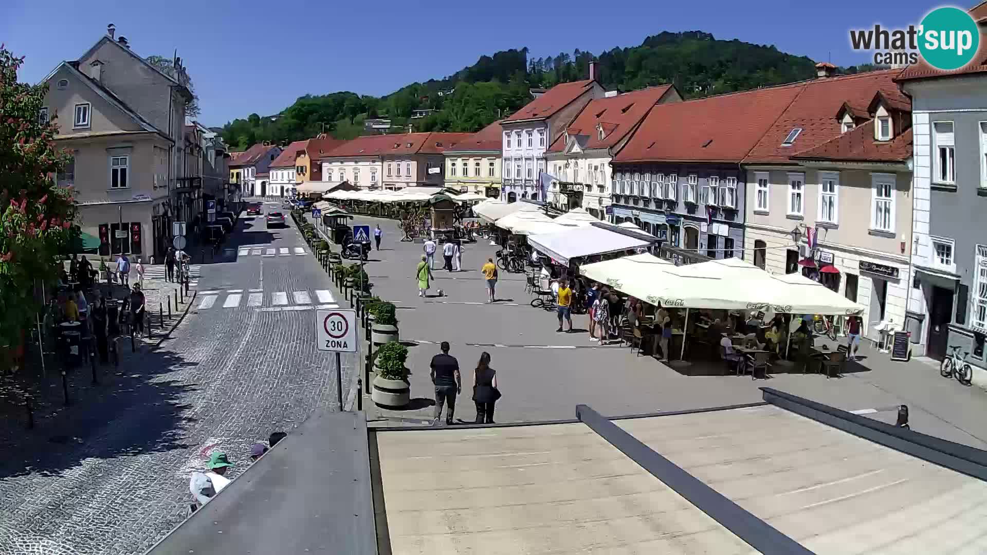 Samobor – Place centrale dédié au roi Tomislav