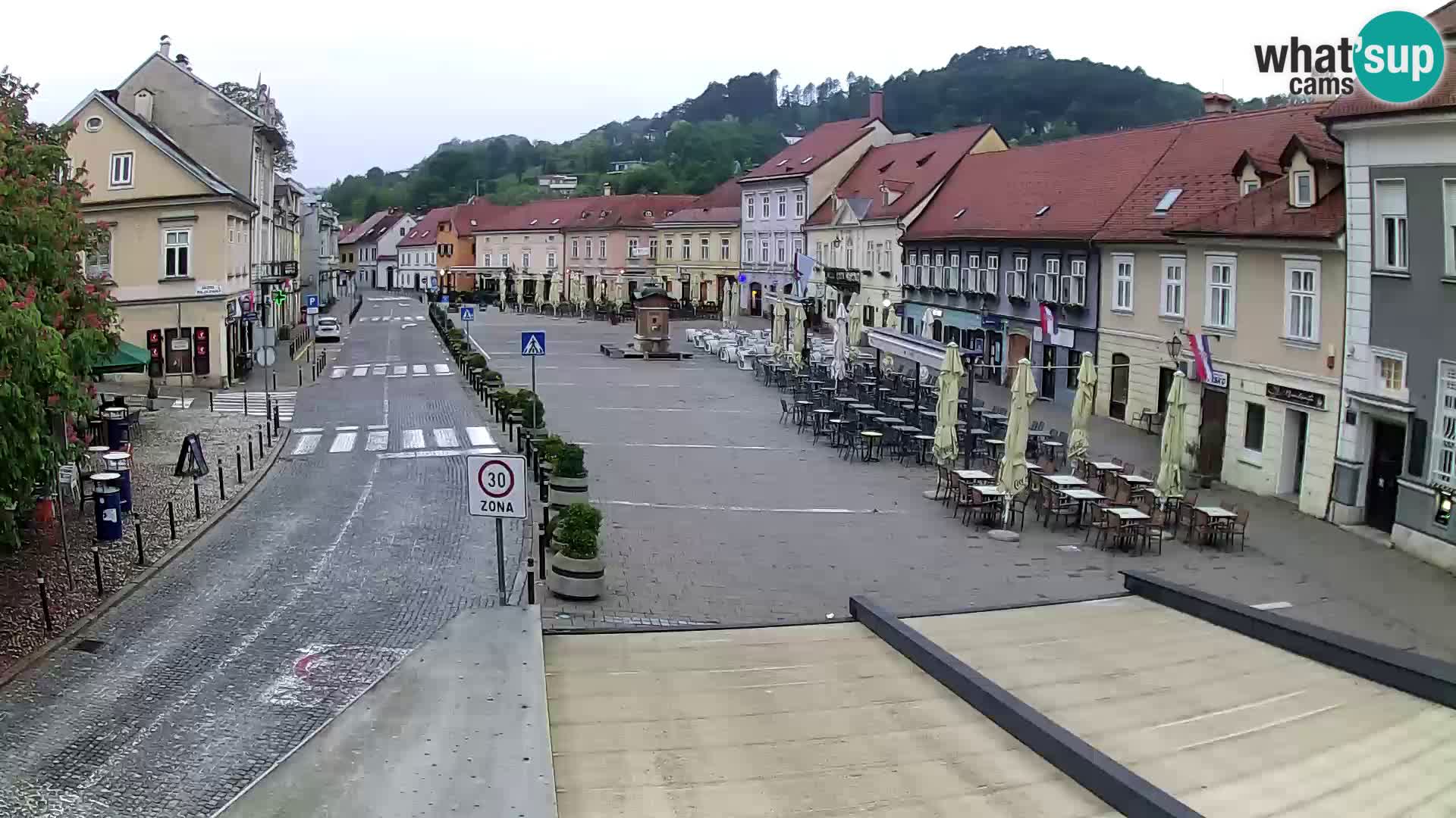 Samobor – Place centrale dédié au roi Tomislav