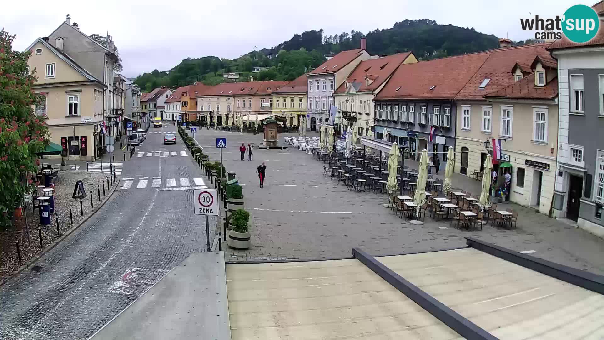 Samobor – Place centrale dédié au roi Tomislav