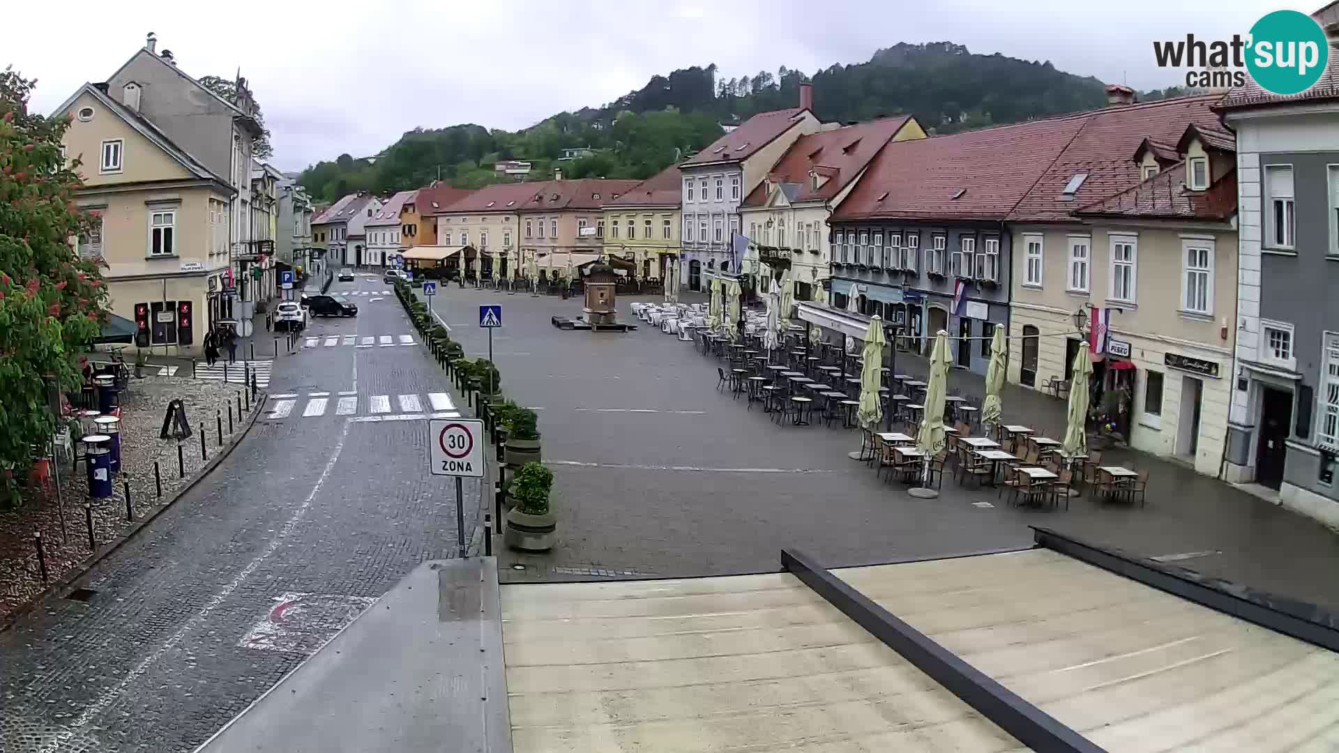 Samobor – Place centrale dédié au roi Tomislav