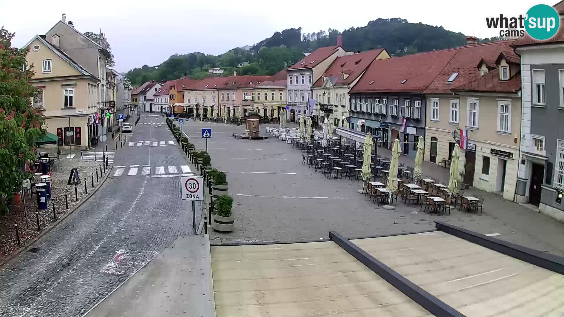 Samobor – Place centrale dédié au roi Tomislav