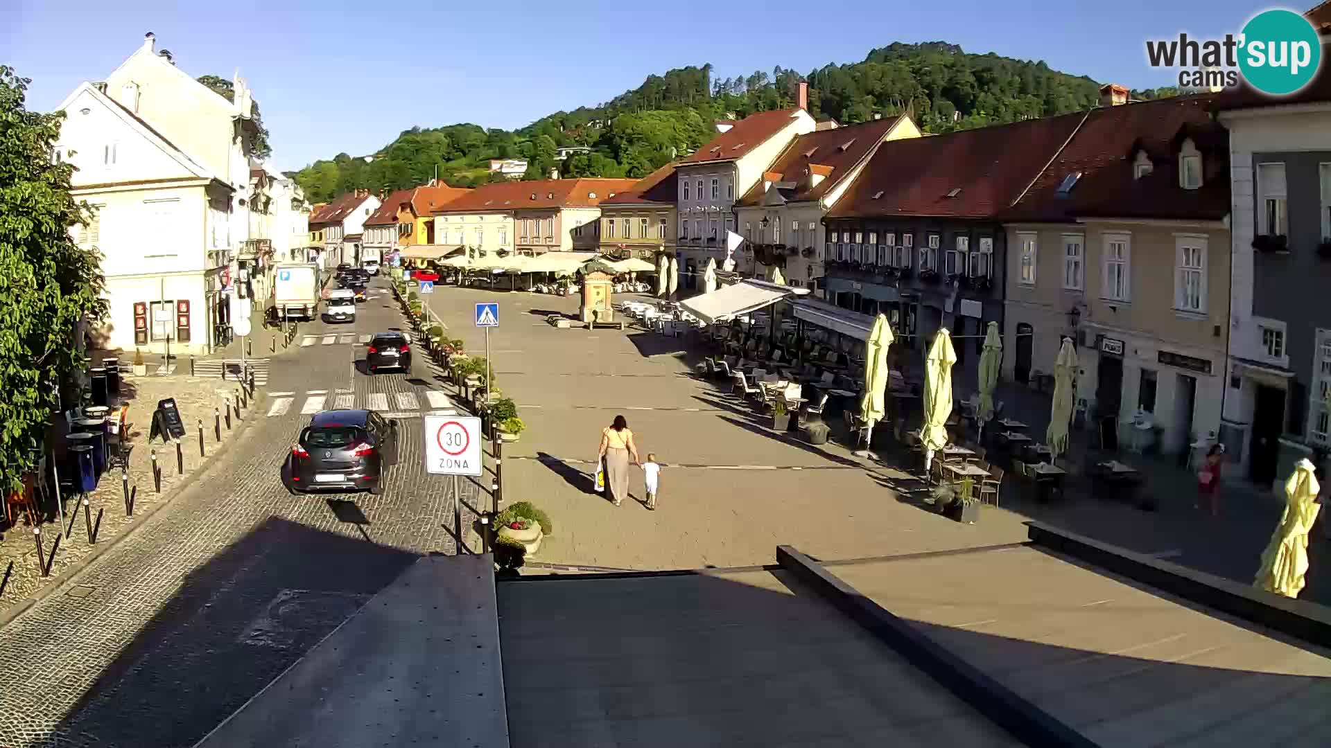 Samobor – Place centrale dédié au roi Tomislav