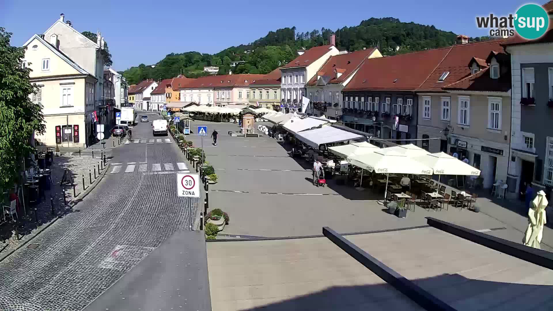 Samobor – Place centrale dédié au roi Tomislav