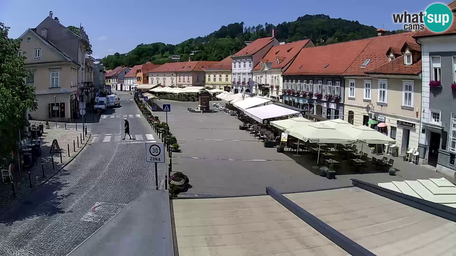 Samobor – Place centrale dédié au roi Tomislav