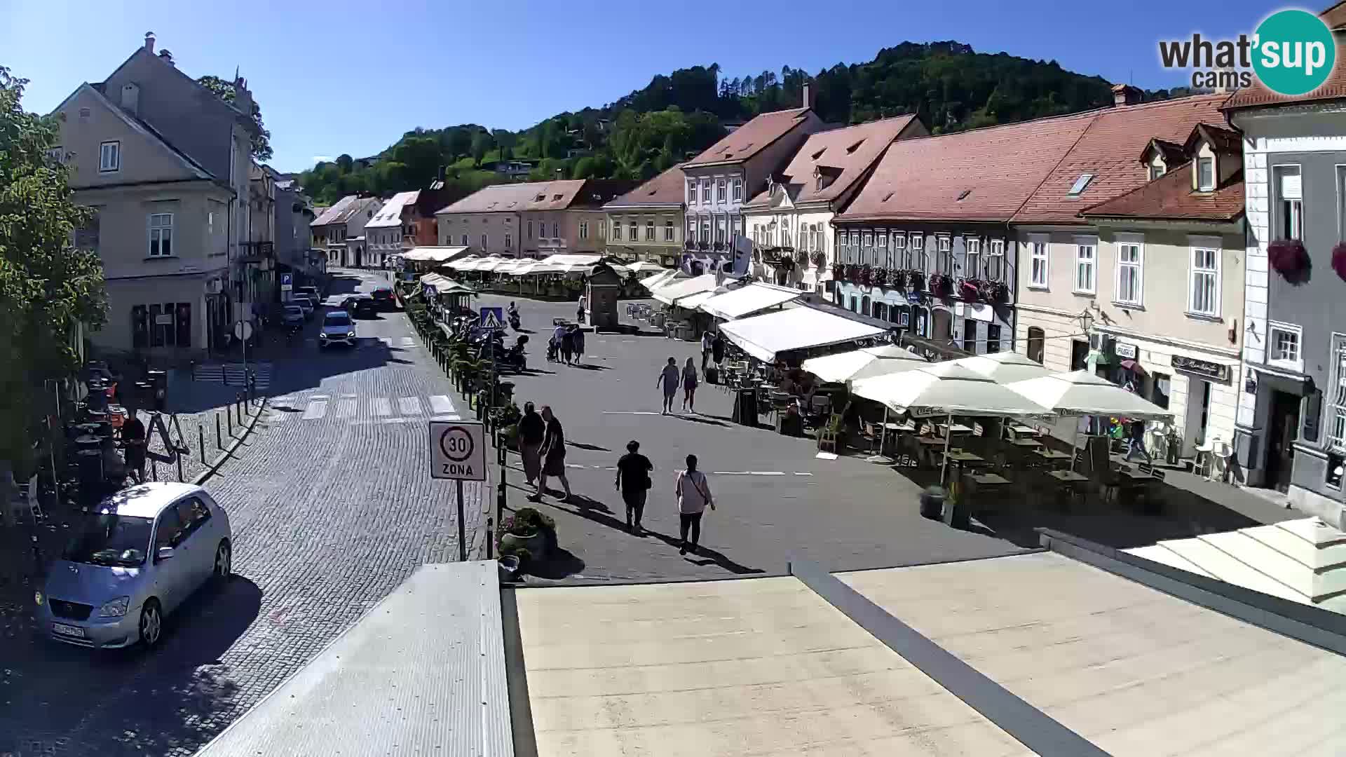 Samobor – Place centrale dédié au roi Tomislav