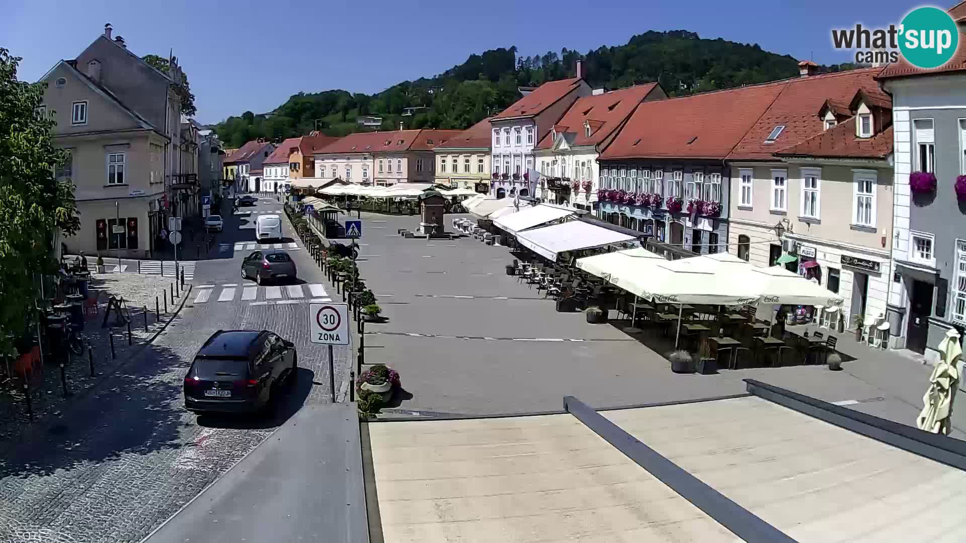 Samobor – Place centrale dédié au roi Tomislav