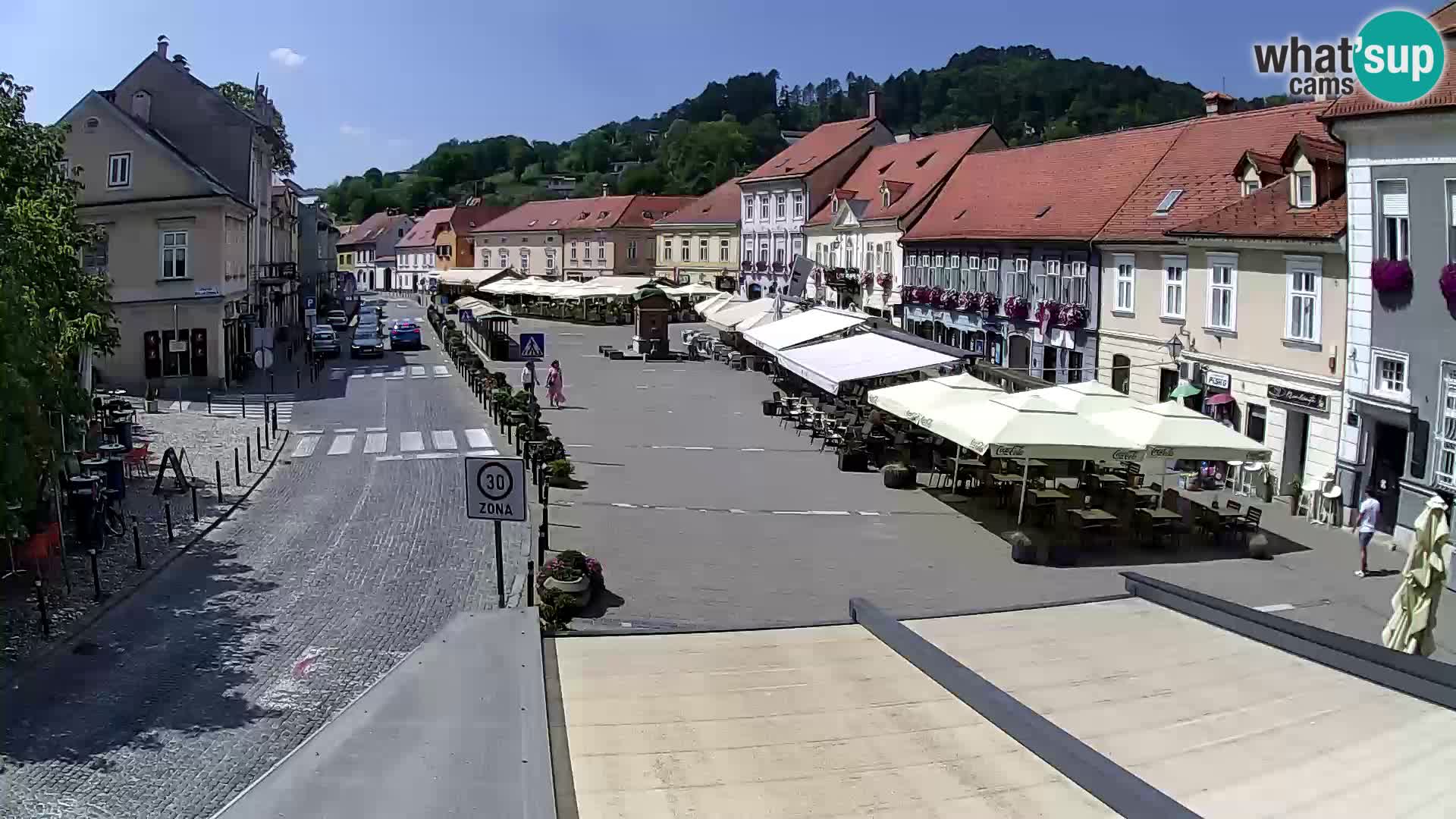 Samobor – Place centrale dédié au roi Tomislav