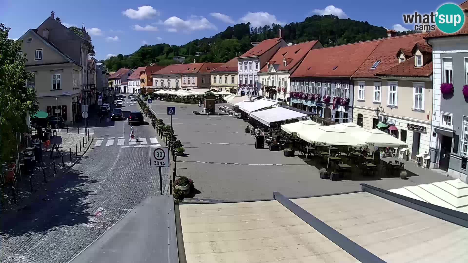 Samobor – Place centrale dédié au roi Tomislav