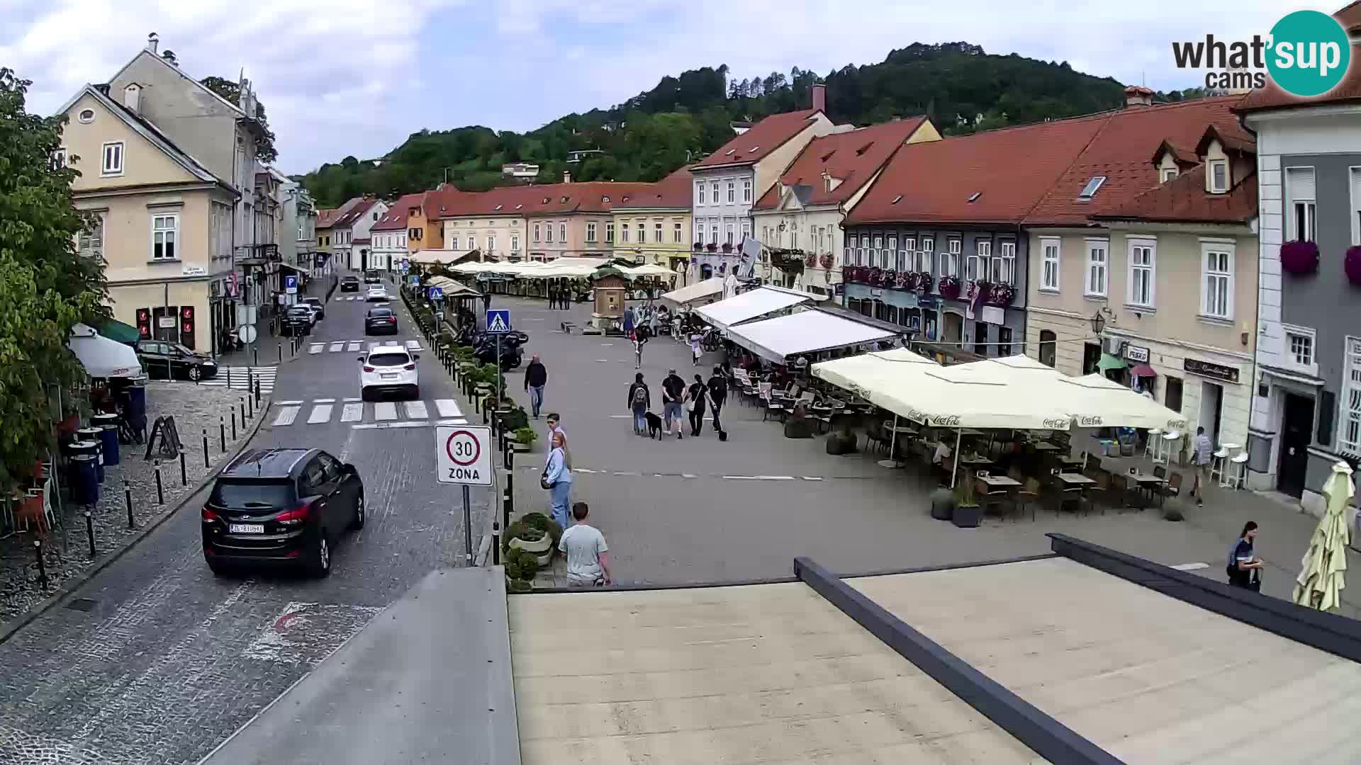 Samobor – Place centrale dédié au roi Tomislav