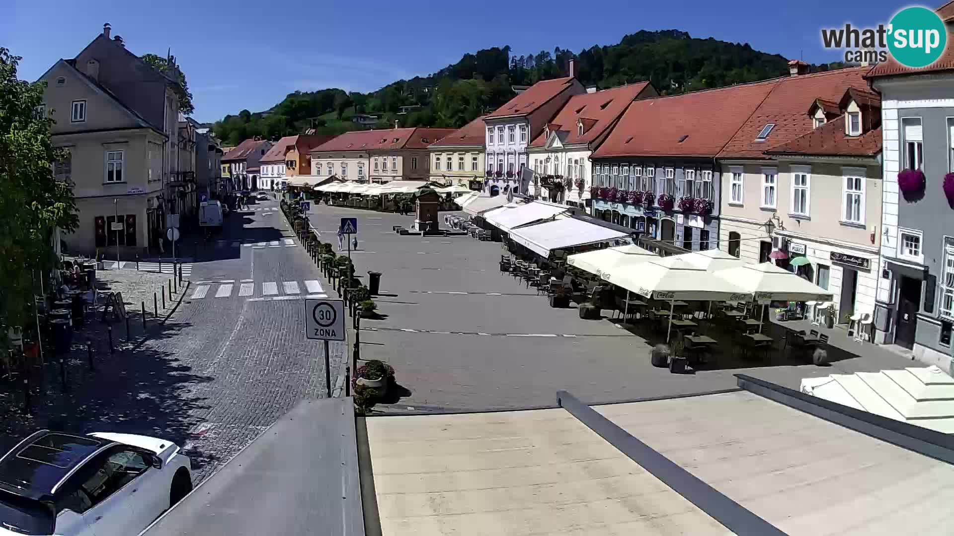 Samobor – Place centrale dédié au roi Tomislav