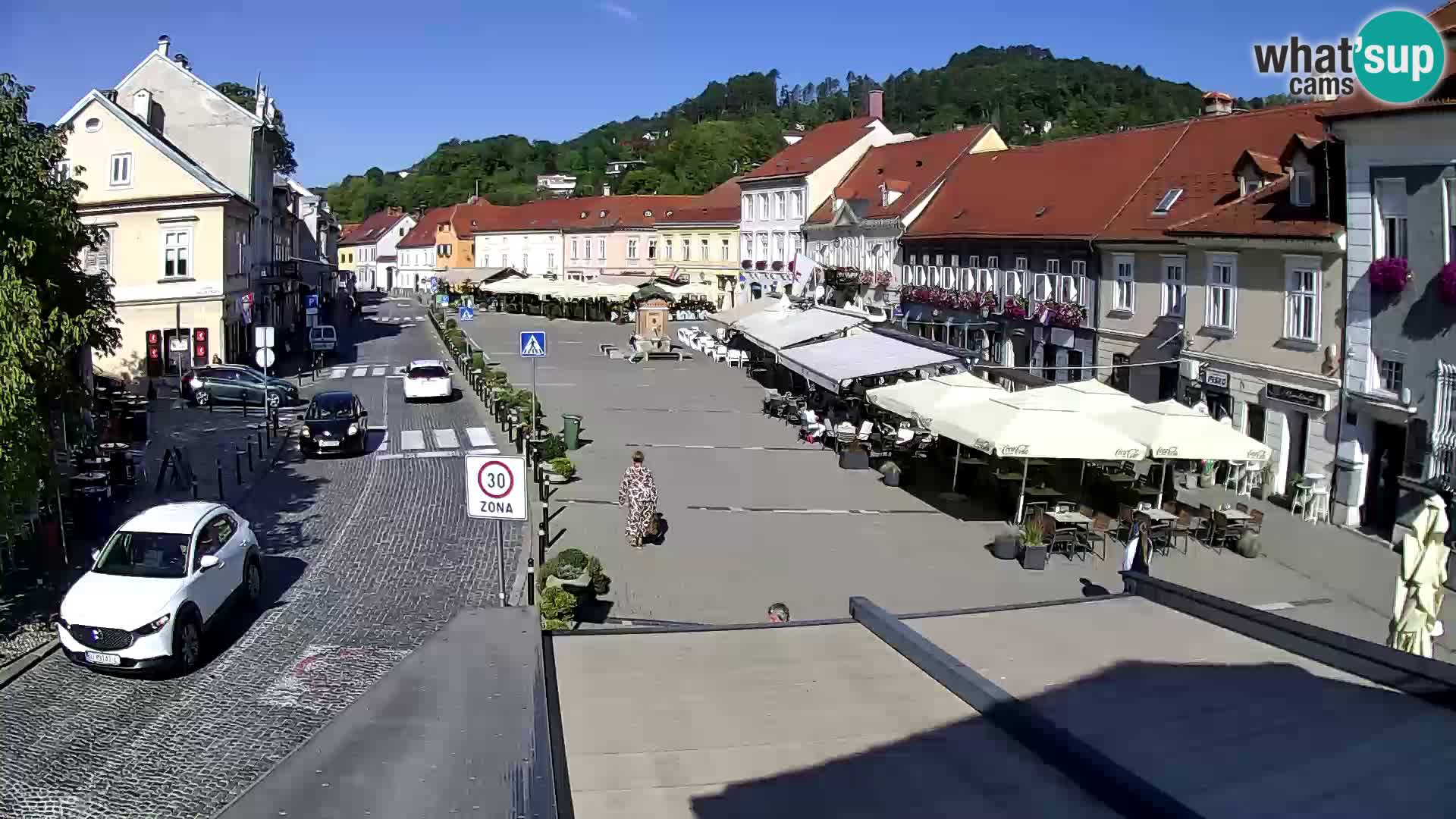 Samobor – Place centrale dédié au roi Tomislav