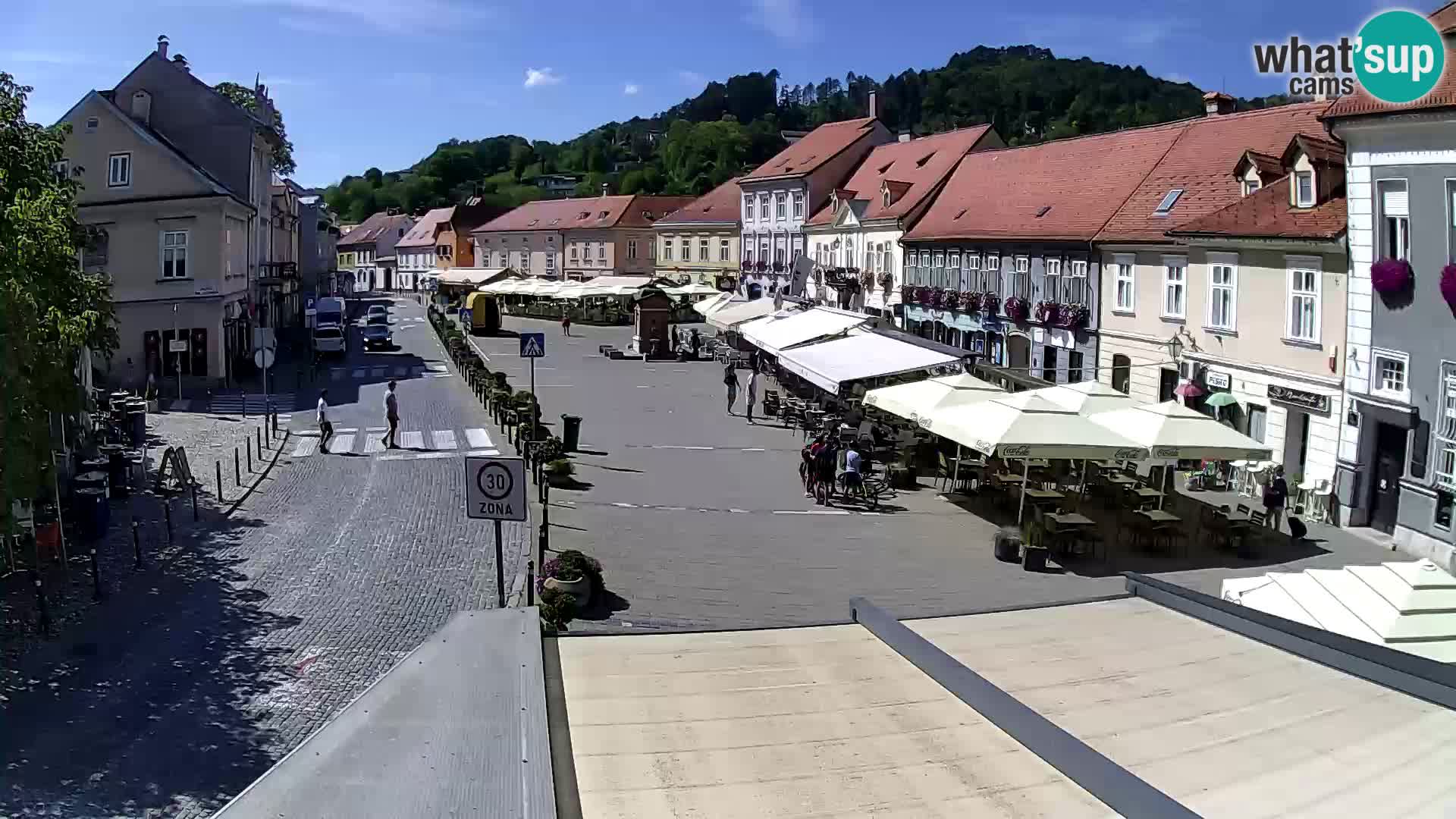 Samobor – Place centrale dédié au roi Tomislav
