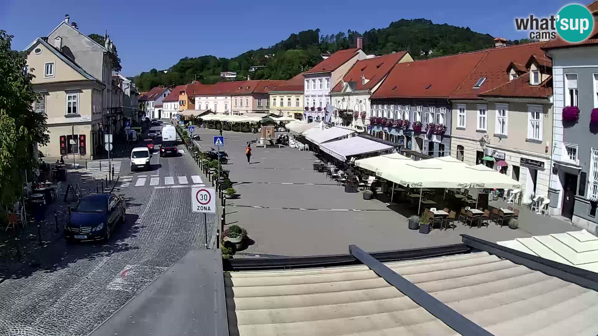 Samobor – Place centrale dédié au roi Tomislav