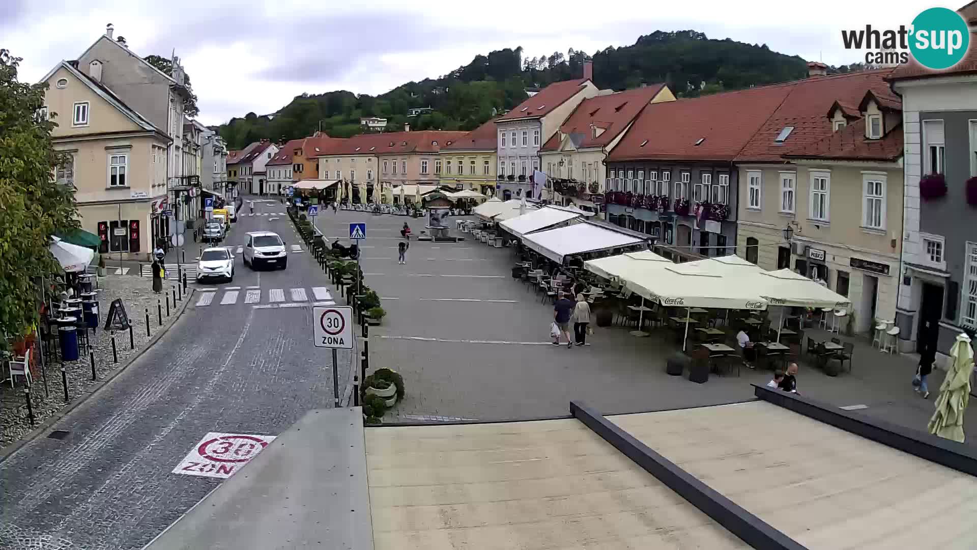 Samobor – Place centrale dédié au roi Tomislav