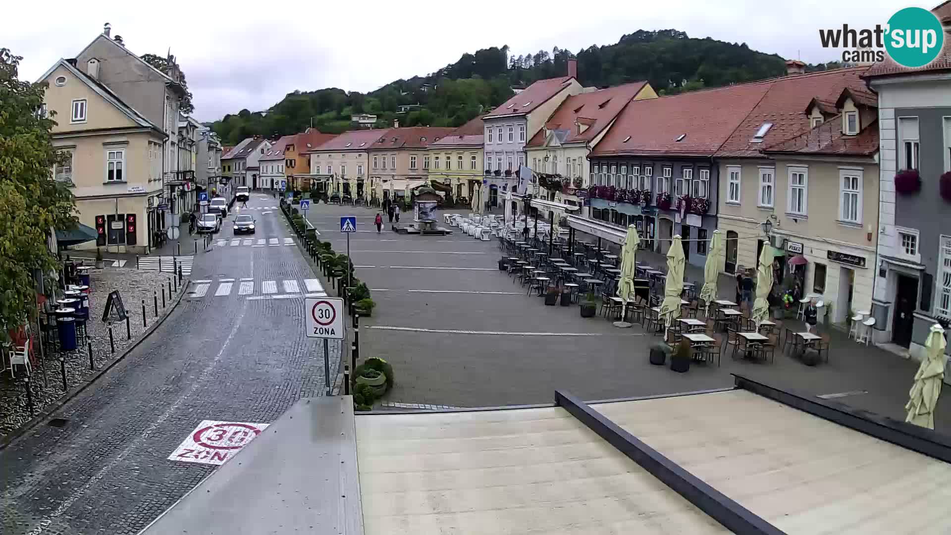 Samobor – Place centrale dédié au roi Tomislav