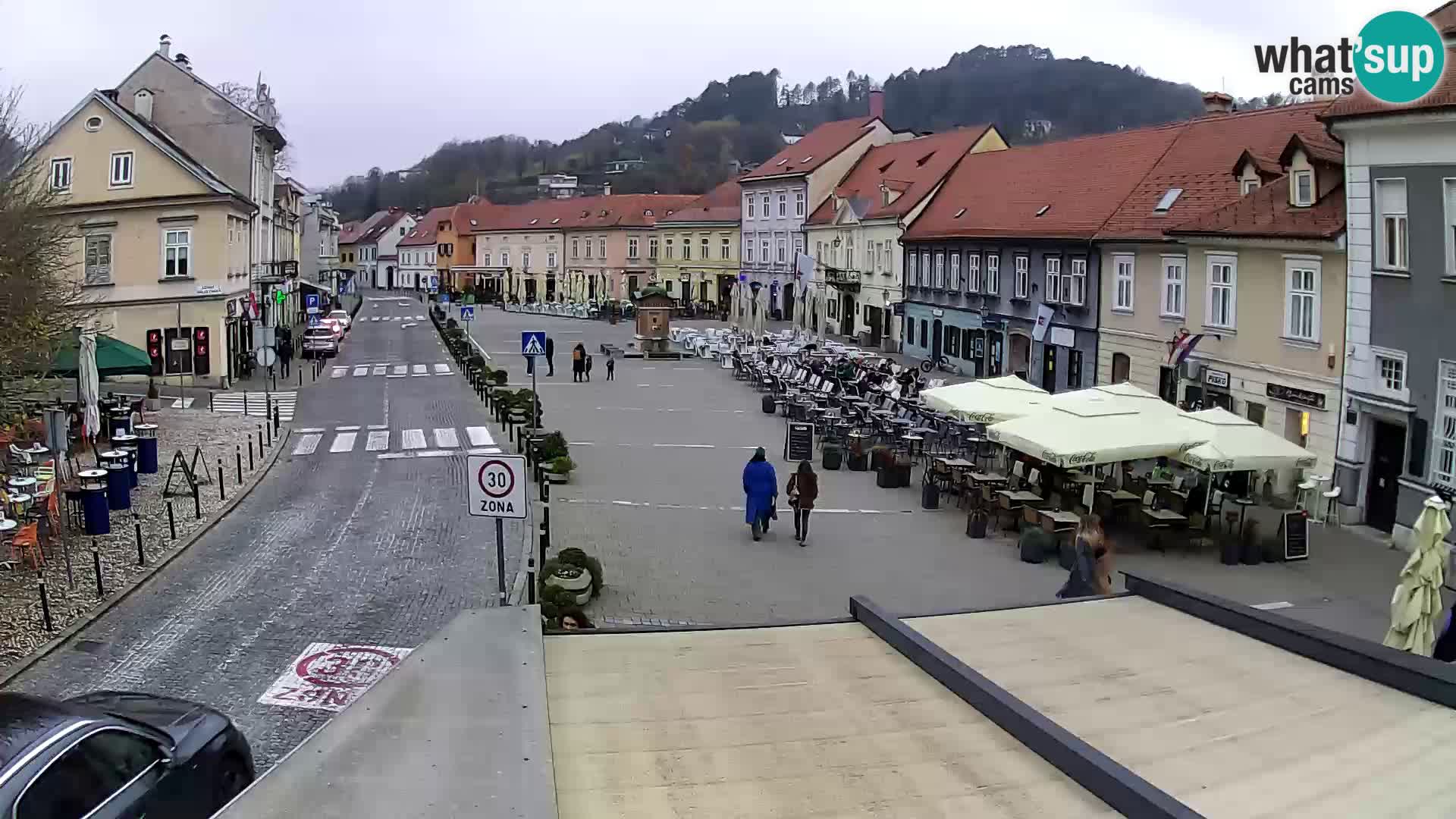 Samobor – Place centrale dédié au roi Tomislav